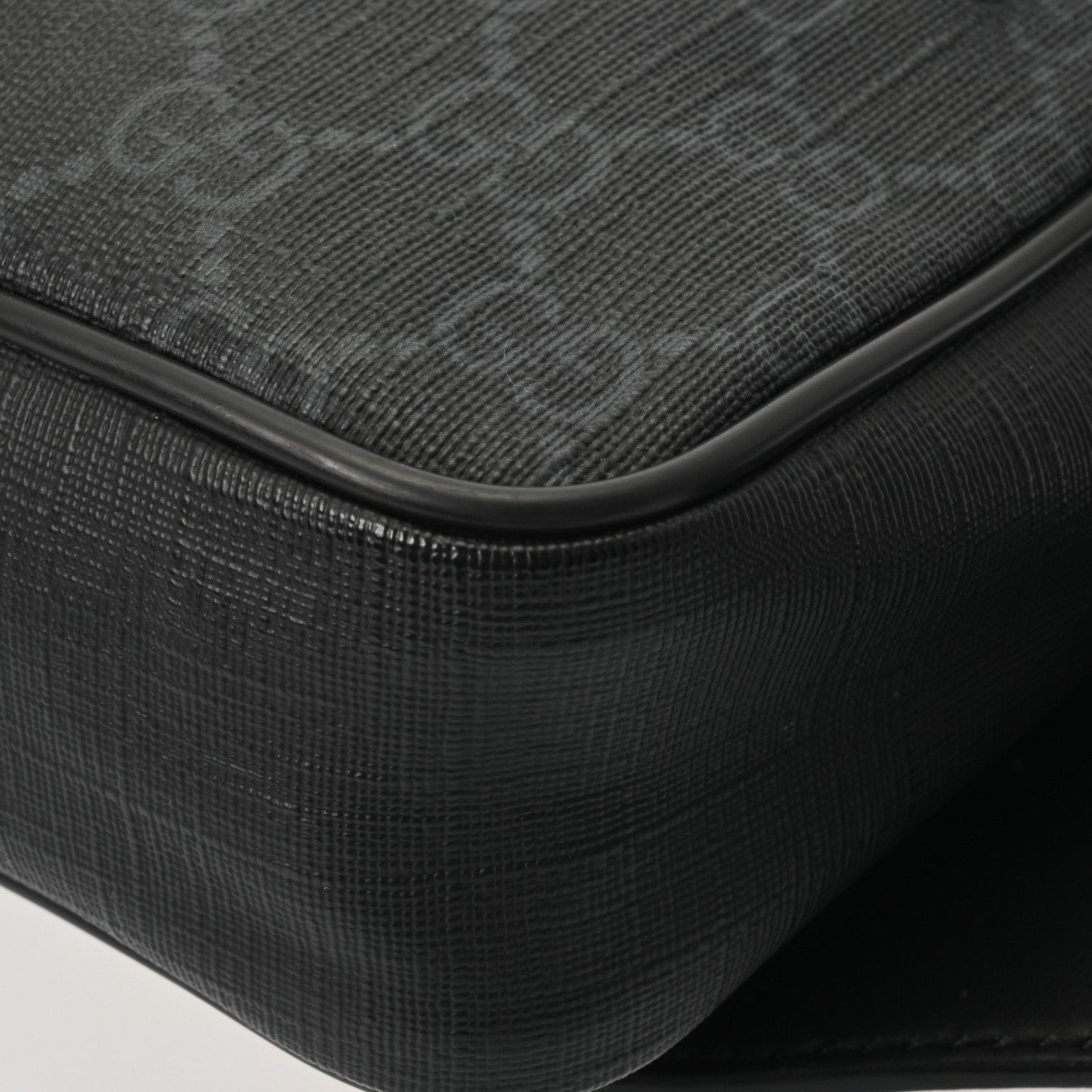 Gucci Black Gray Gg Supreme Canvas Sling Bag