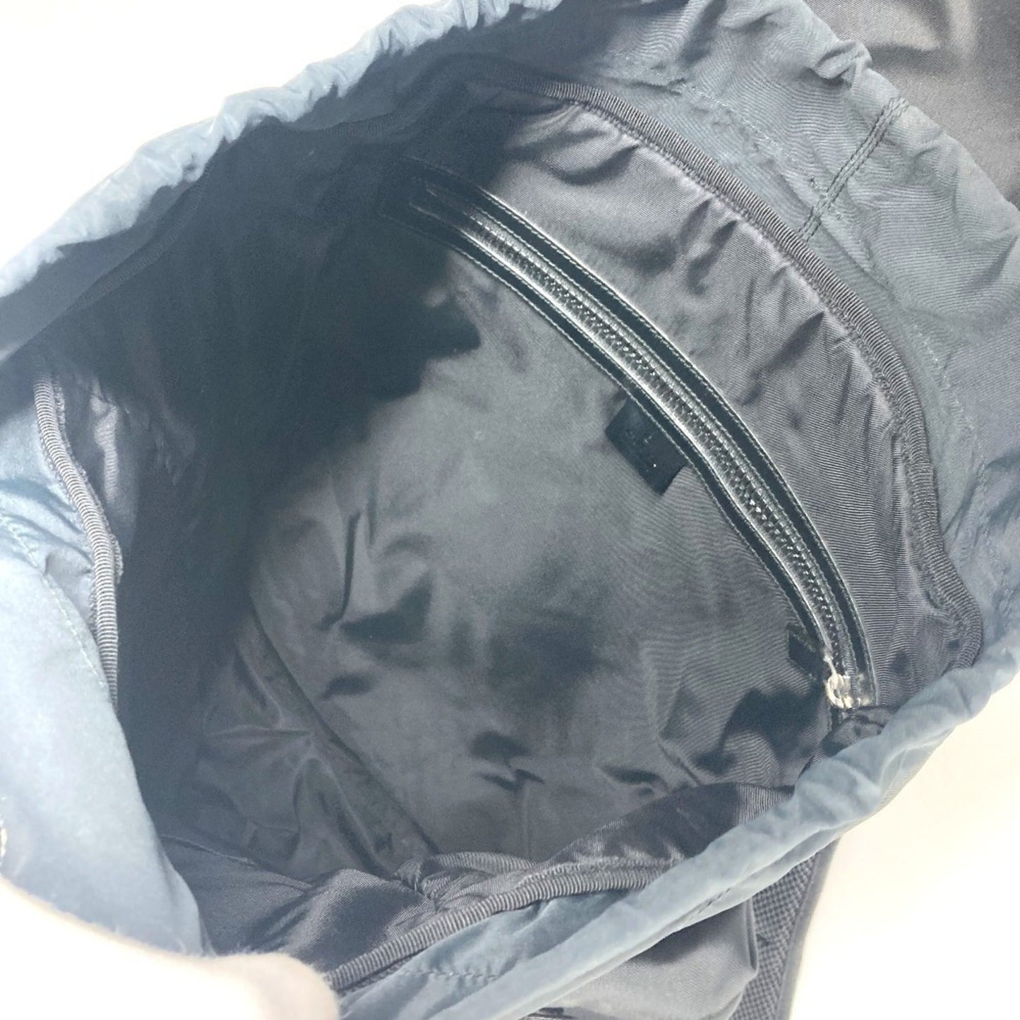 Gucci Sherry Line Black Nylon Canvas Backpack