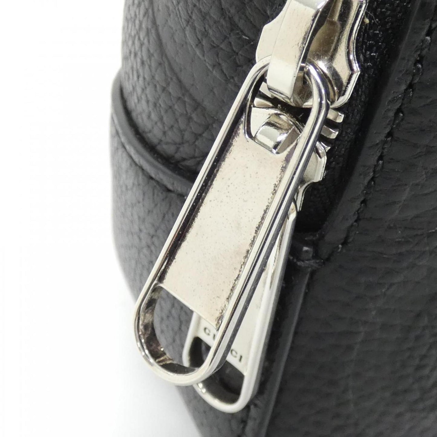 Gucci Black Gg Leather Shoulder Bag