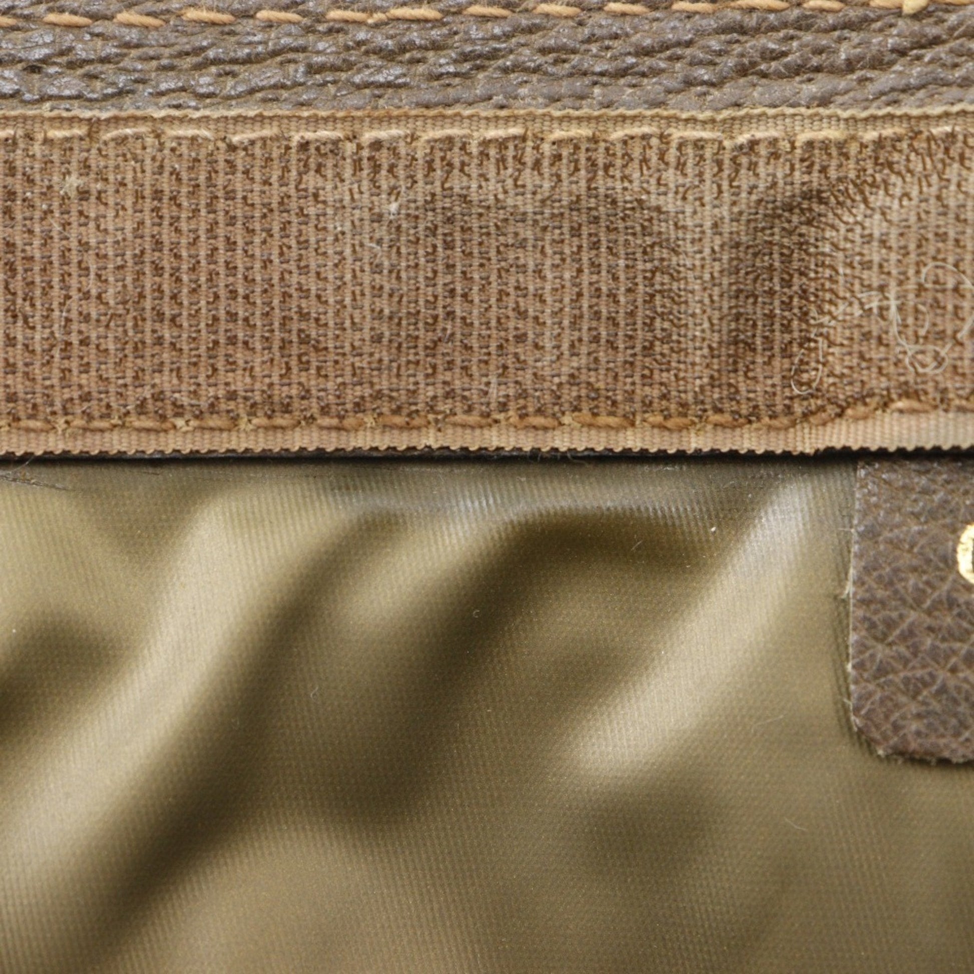 Gucci Brown Gg Plus Leather Clutch Bag Pouch