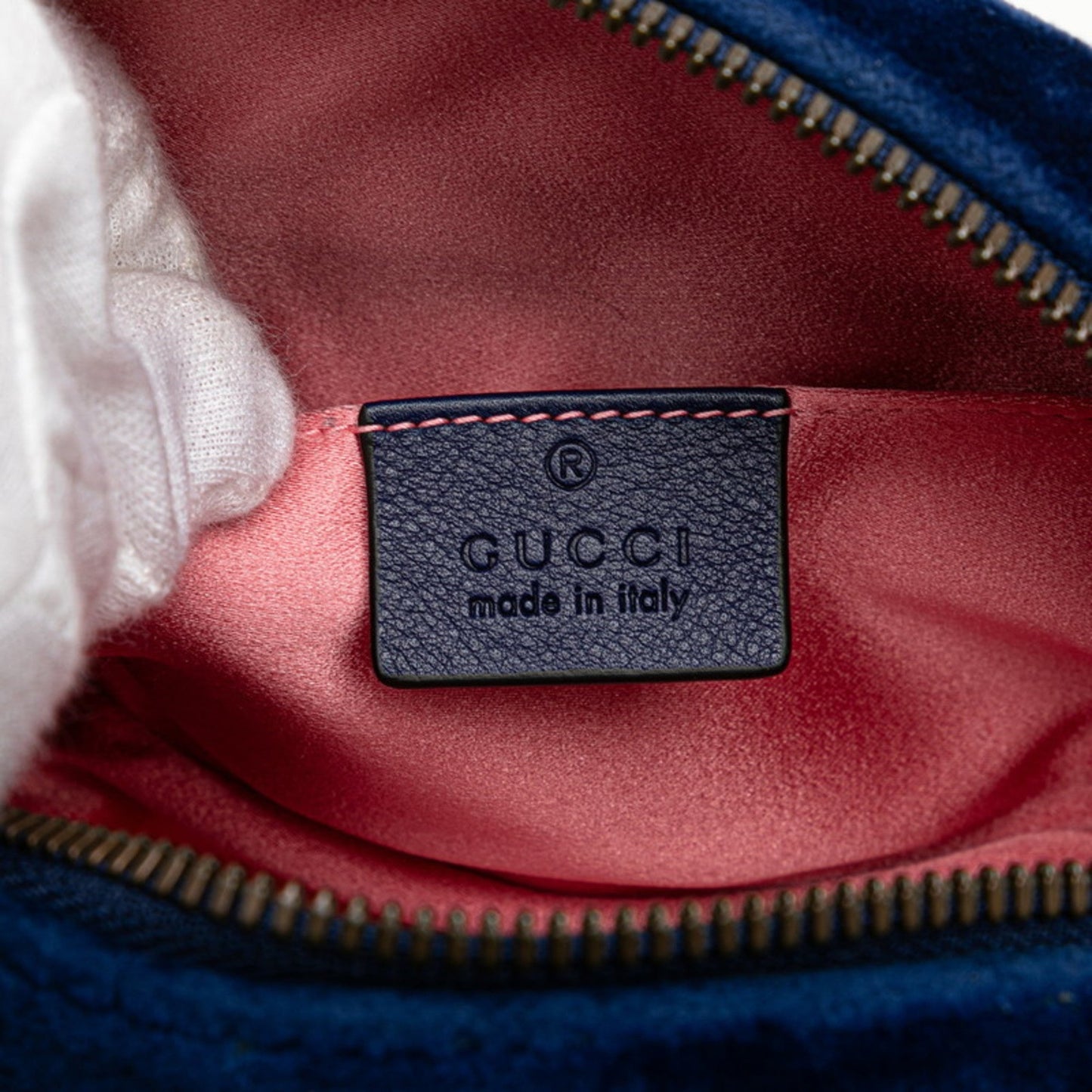 Gucci Gg Marmont Blue Leather Sling Bag