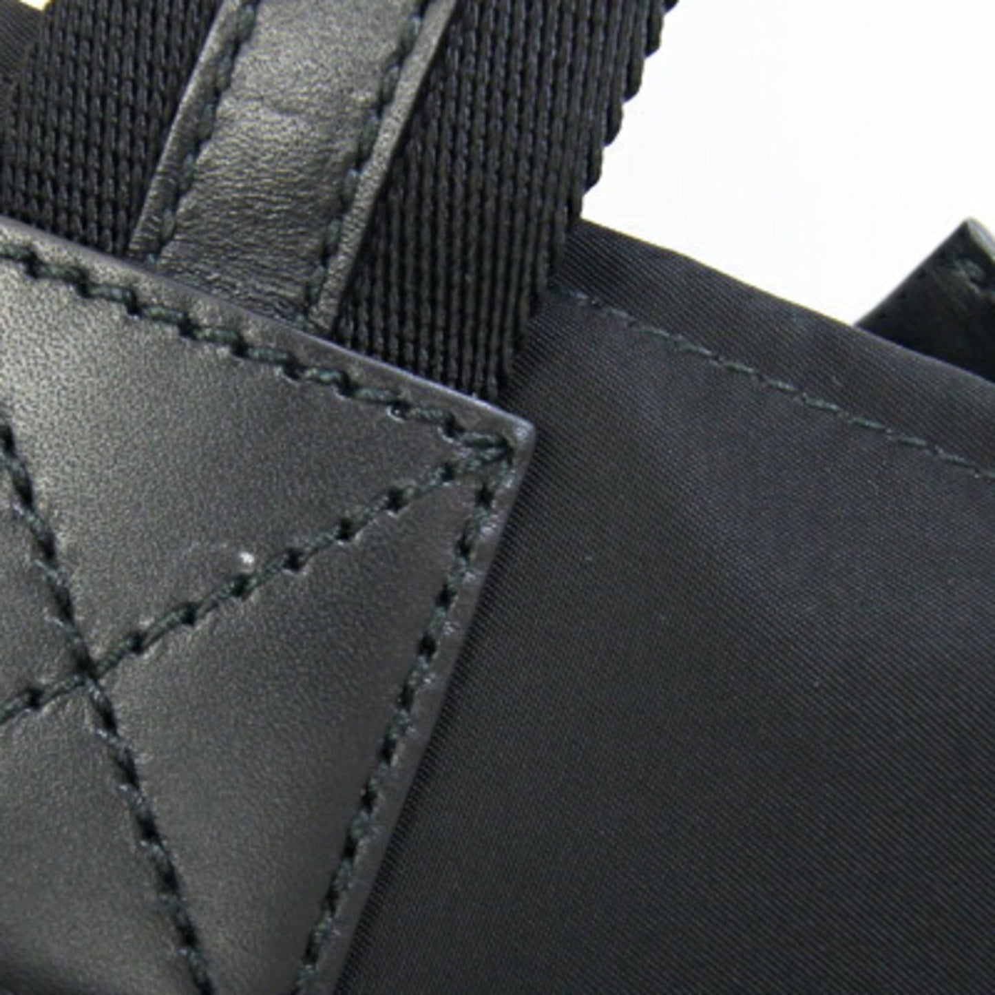 Gucci Diamante Black Gray Nylon Handbag Tote Bag