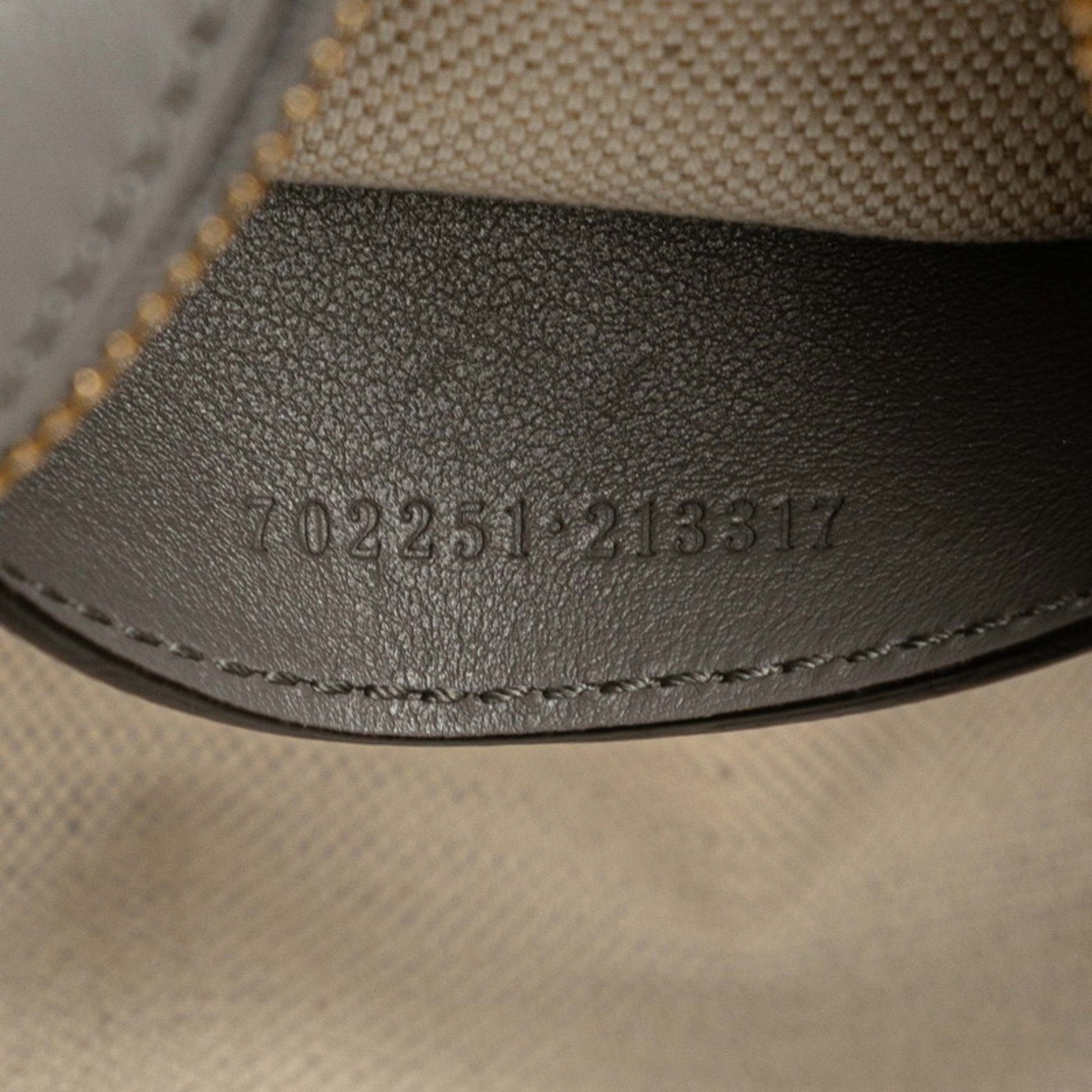 Gucci Gray Leather Boston Bag Shoulder Bag