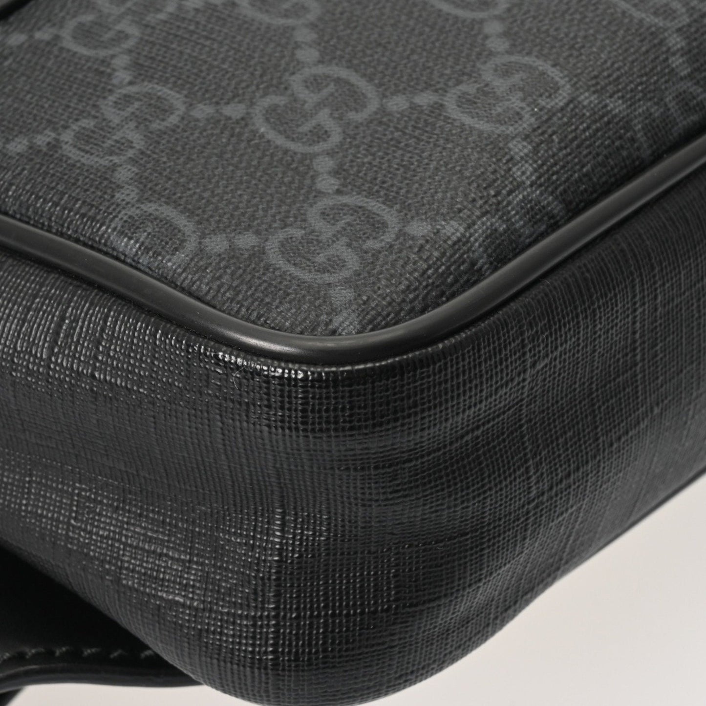 Gucci Black Gray Gg Supreme Canvas Sling Bag