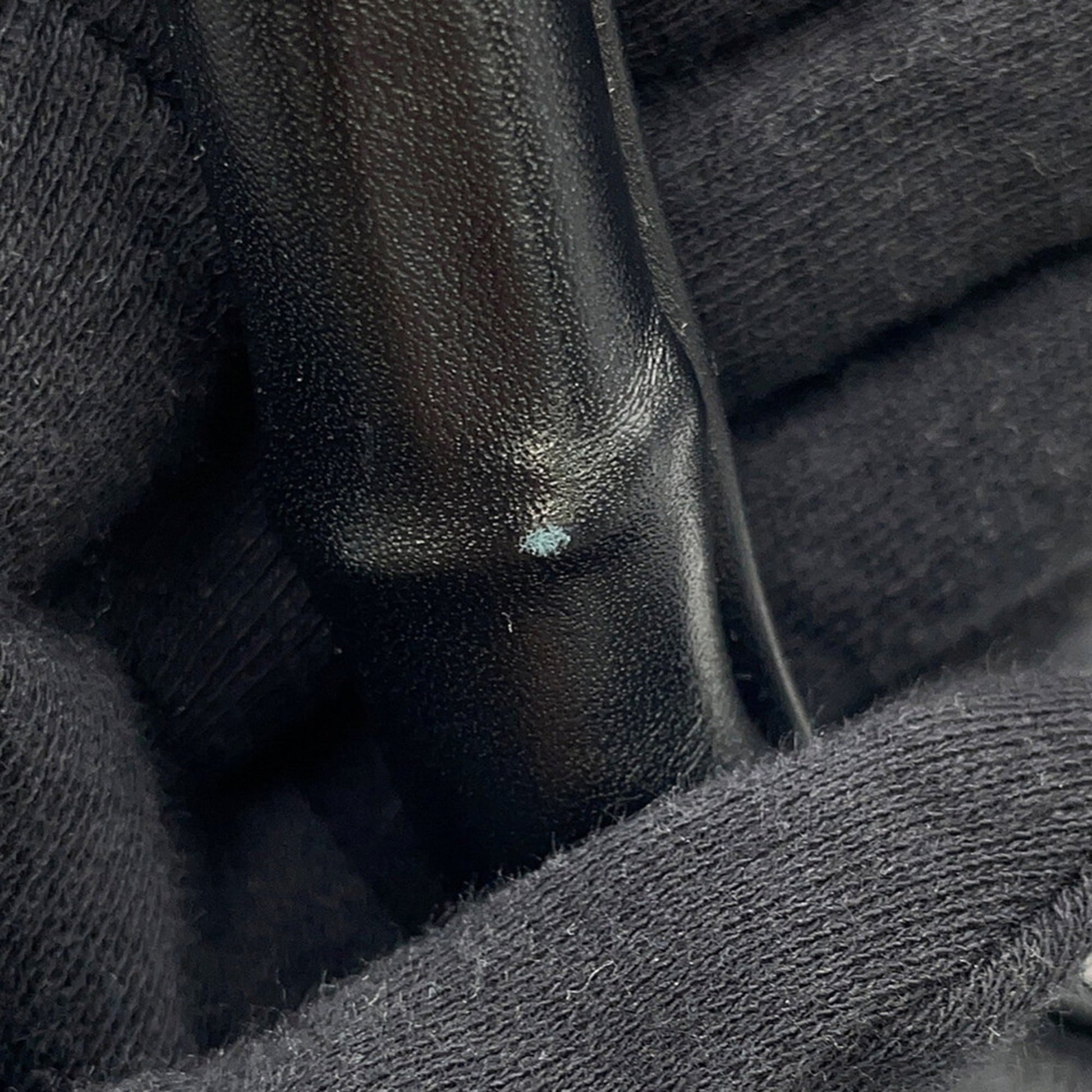 Gucci Black Leather Handbag Shoulder Bag Tote Bag