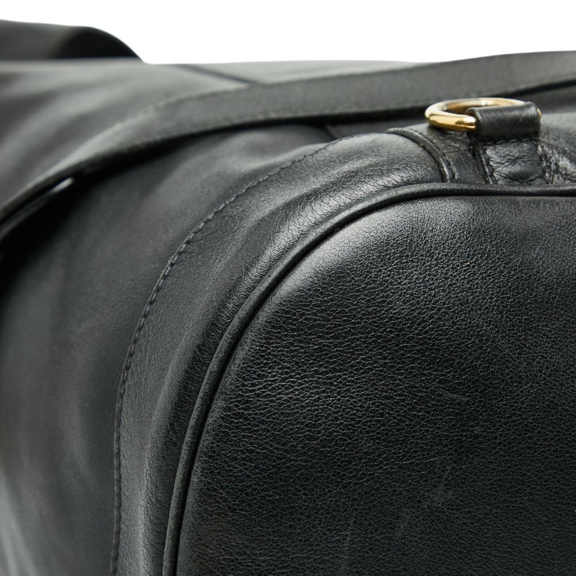 Gucci Black Leather Shoulder Bag Sling Bag