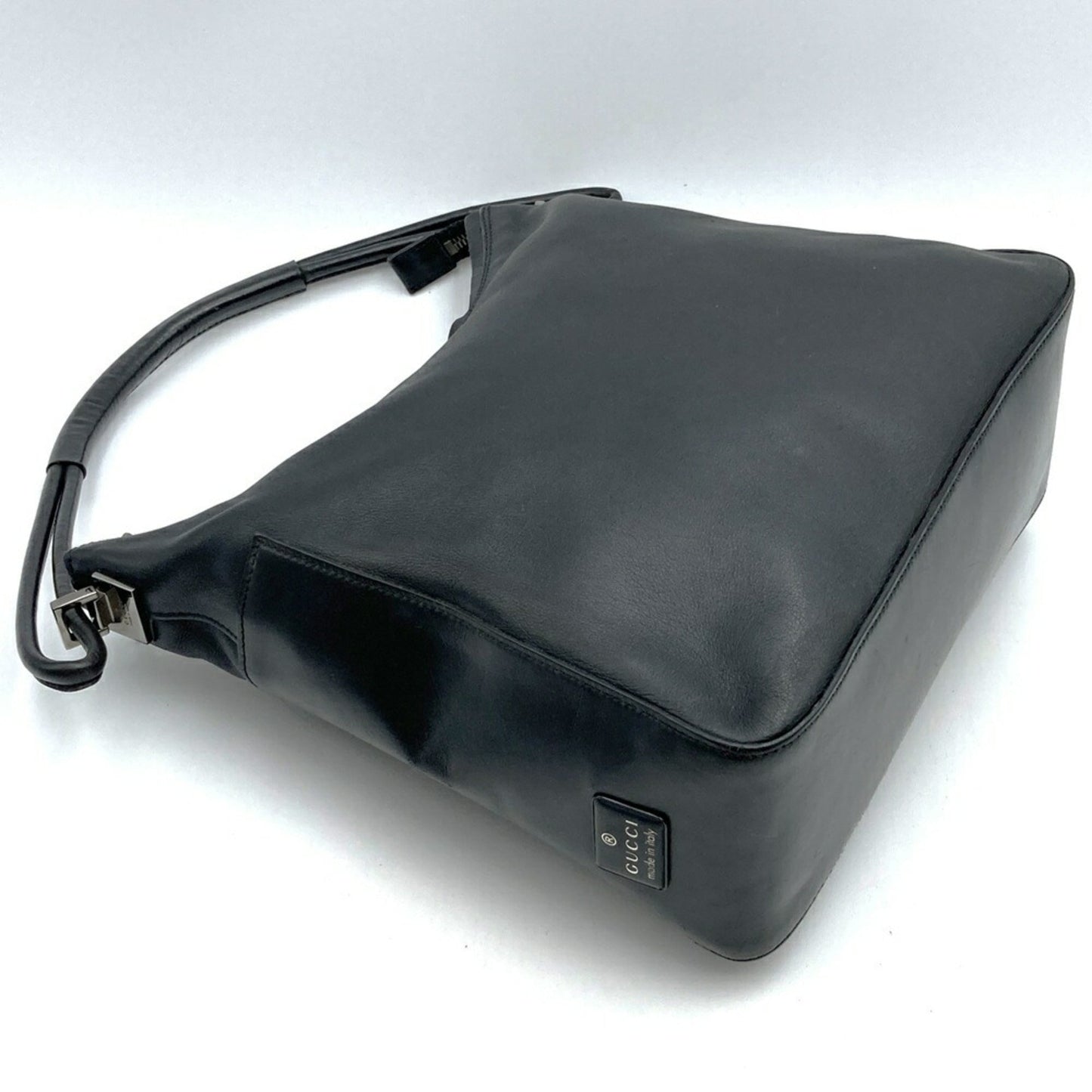 Gucci Black Leather Handbag Shoulder Bag