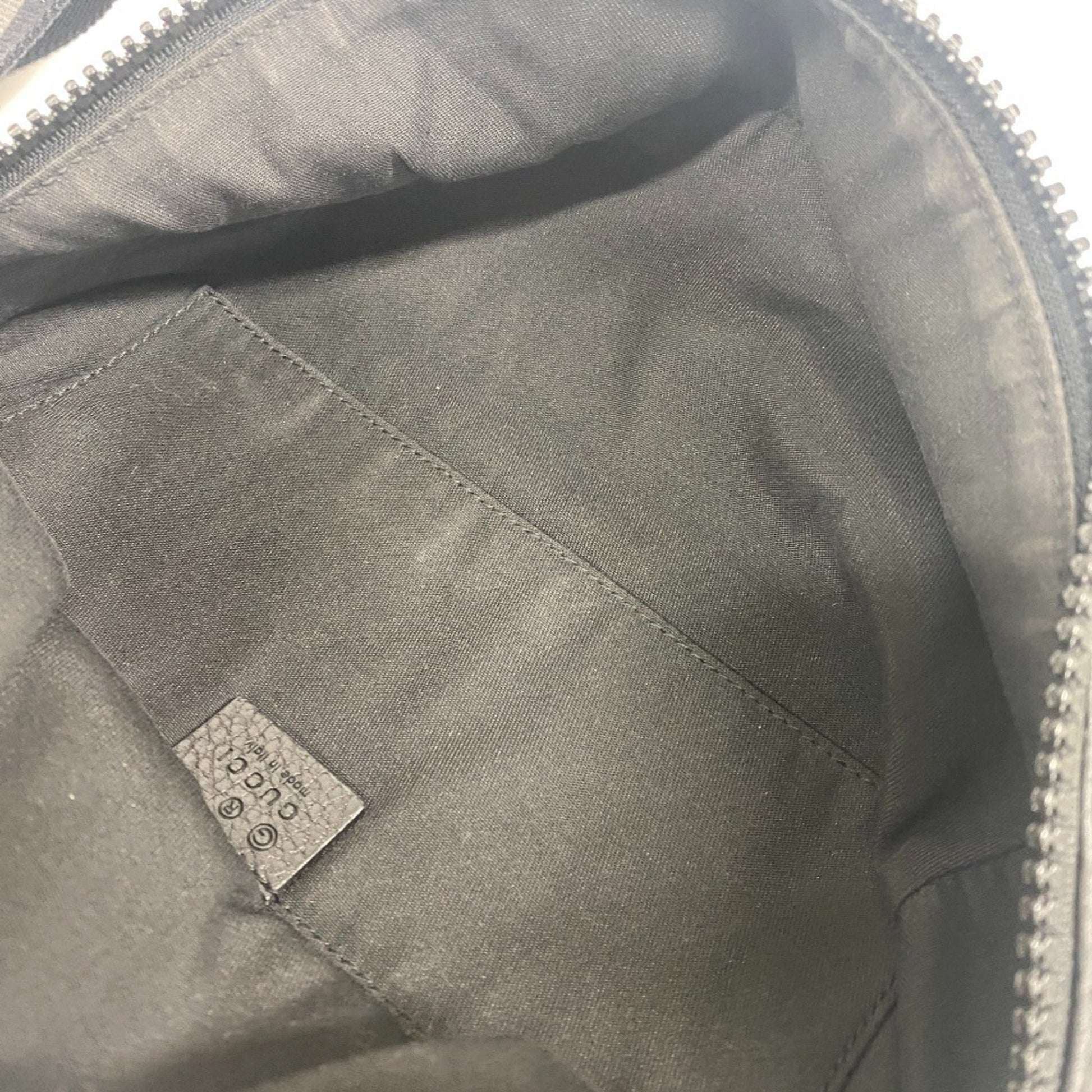 Gucci Black Nylon Leather Sling Bag