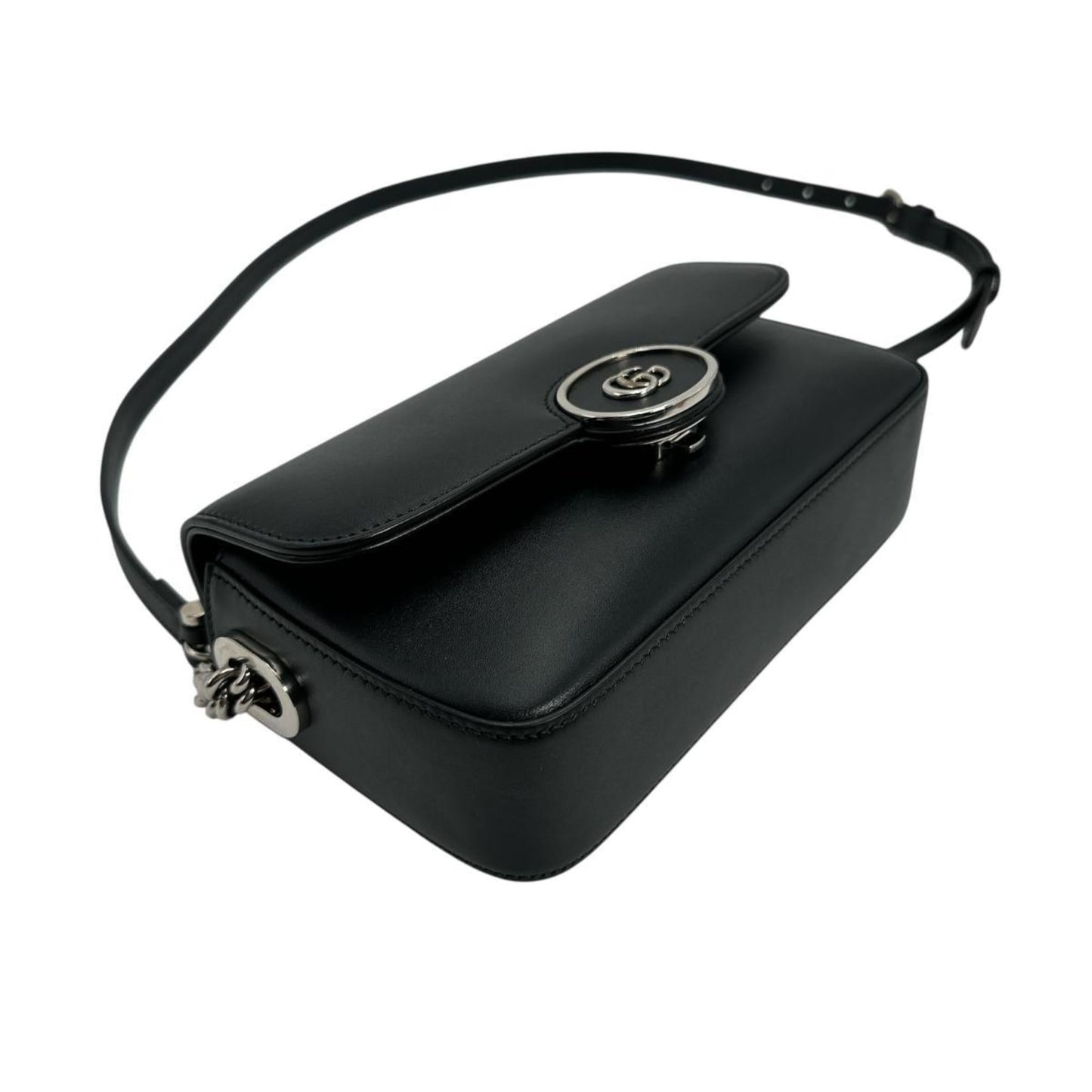 Gucci Black Leather Shoulder Bag