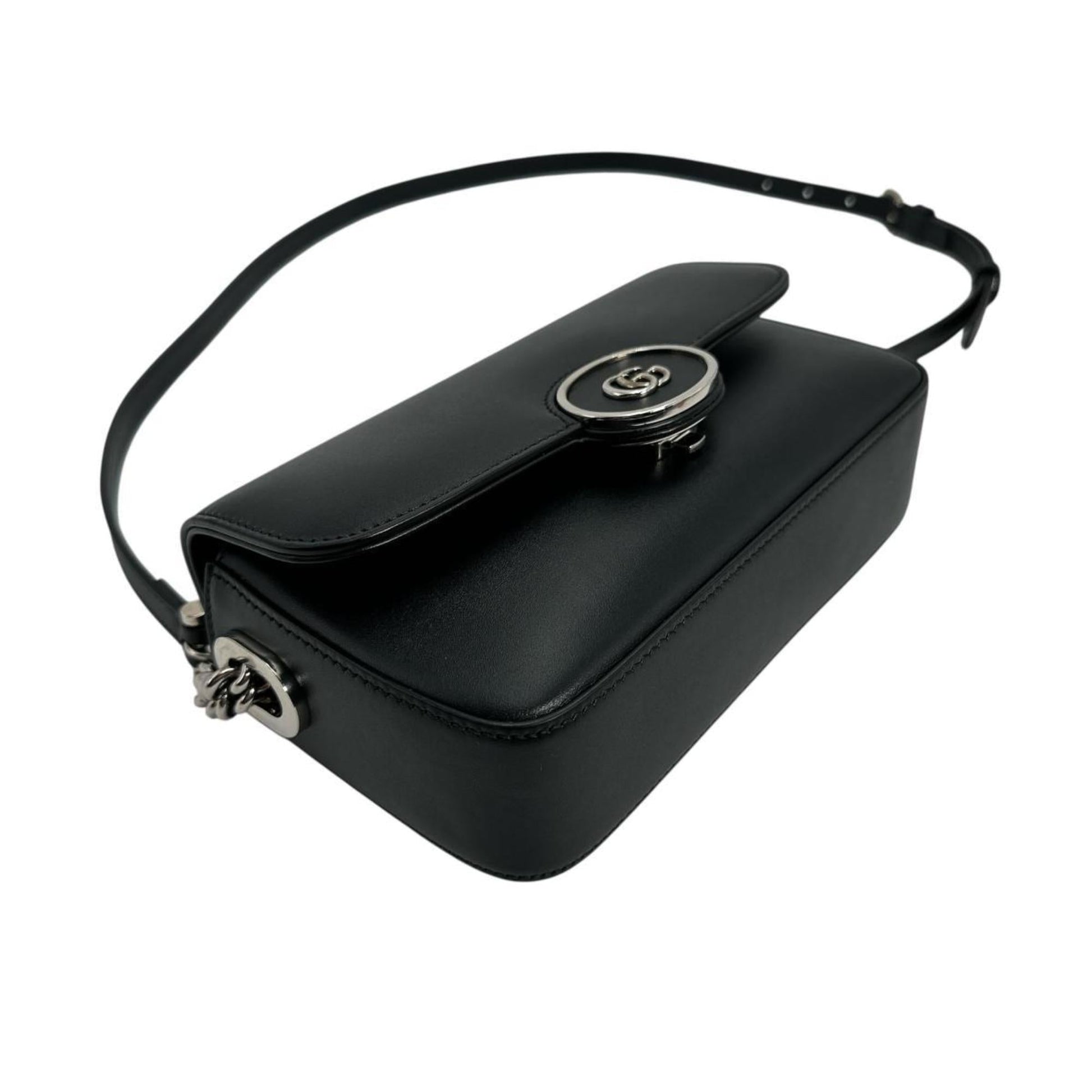 Gucci Black Leather Shoulder Bag