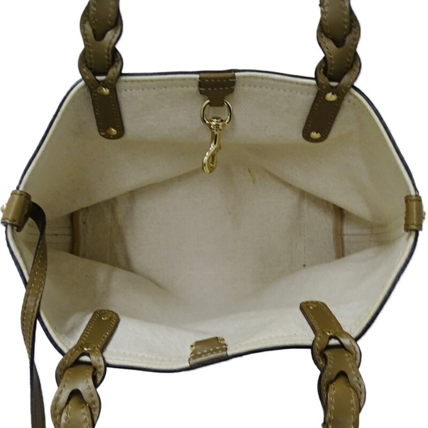 Gucci Diamante Beige Khaki Canvas Tote Bag