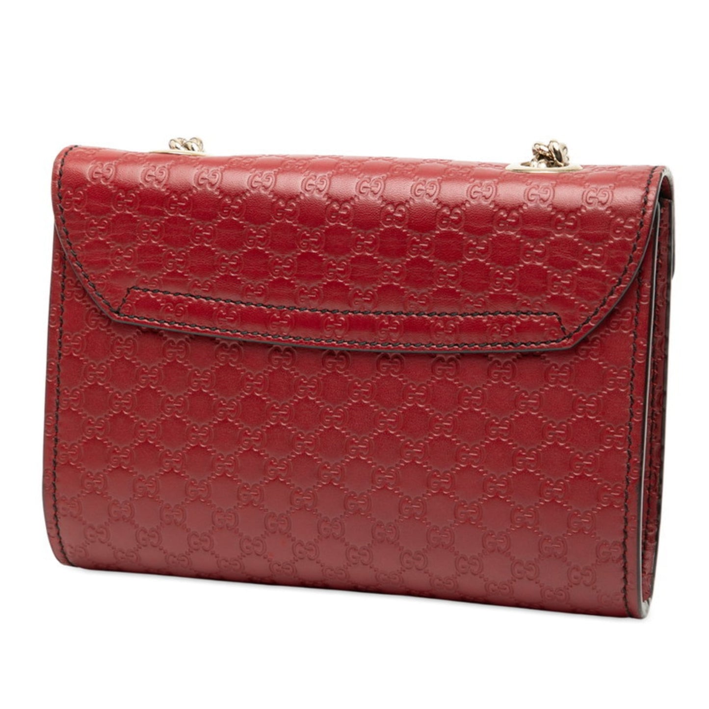 Gucci Red Color Wine Leather Shoulder Bag