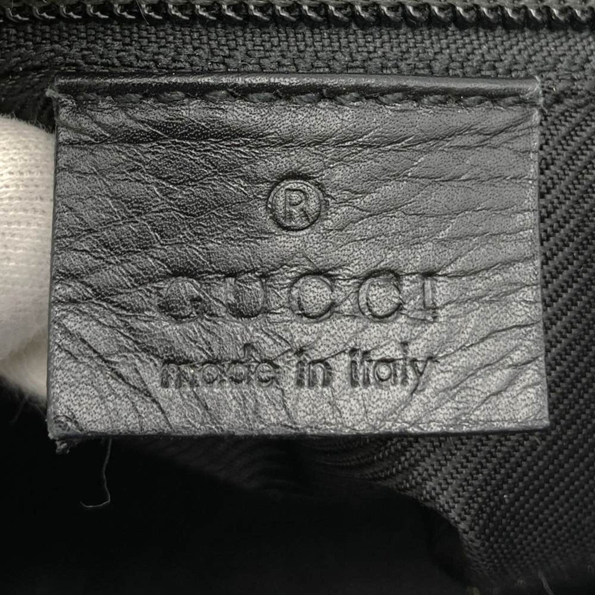 Gucci Black Gg Canvas Tote Bag