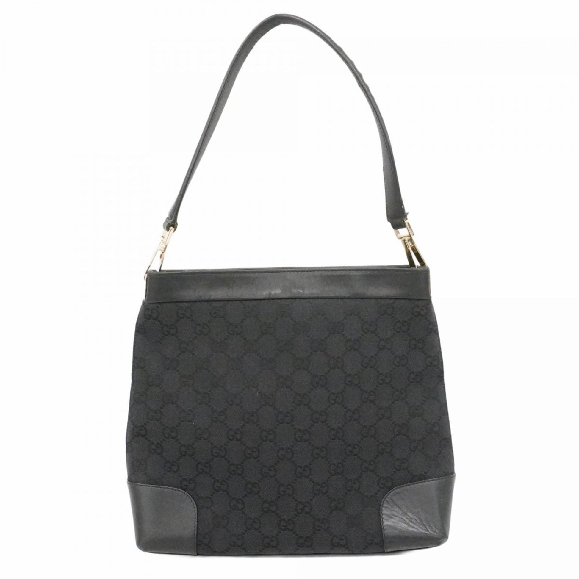 Gucci Black Canvas Shoulder Bag