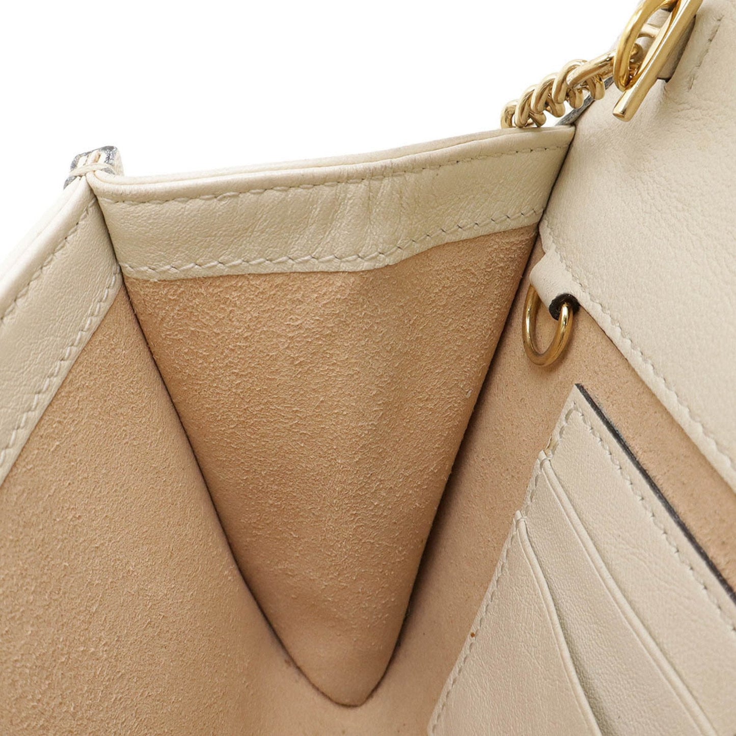Gucci Ivory Navy Red Color Leather Clutch Bag Shoulder Bag