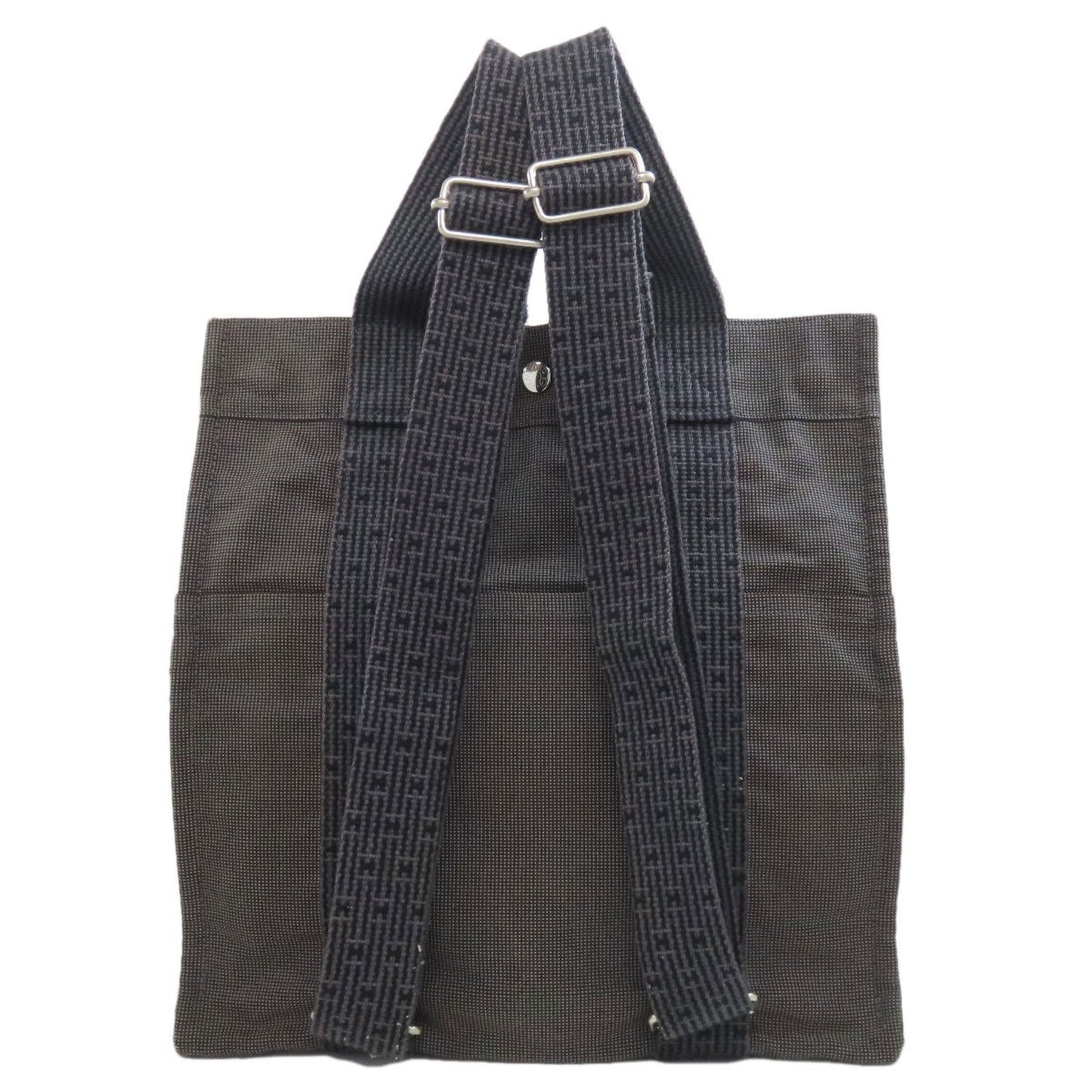 Hermes Backpack Canvas Gray Canvas Backpack 6