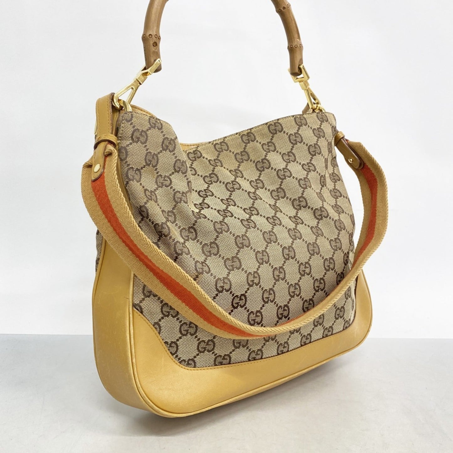 Gucci Brown Canvas Handbag