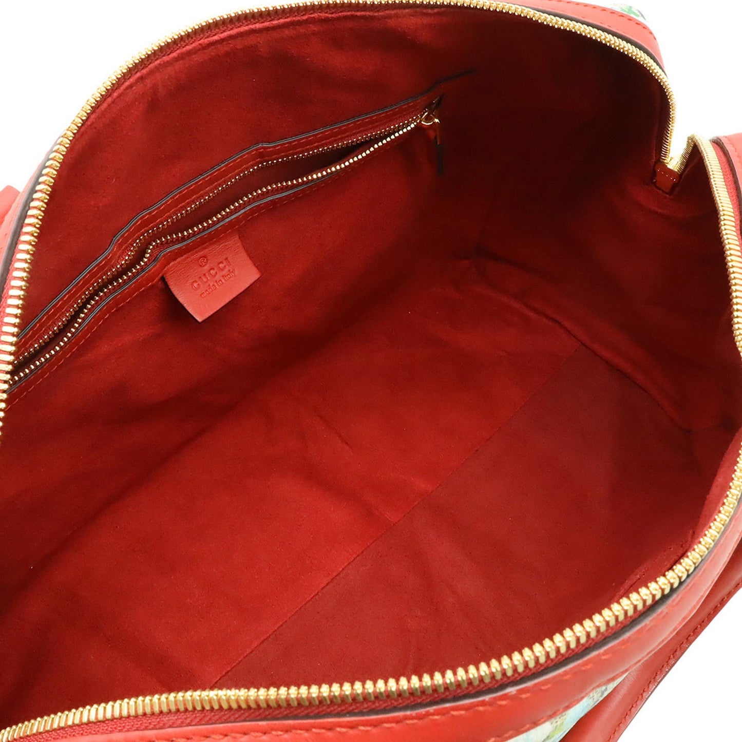 Gucci Beige Blue Multi-Color Red Color Gg Supreme Leather Boston Bag Handbag Shoulder Bag