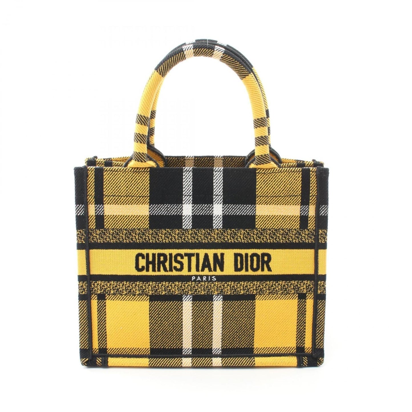 Dior Handbag Christian Tote Bag Canvas Black White Canvas Tote Bag