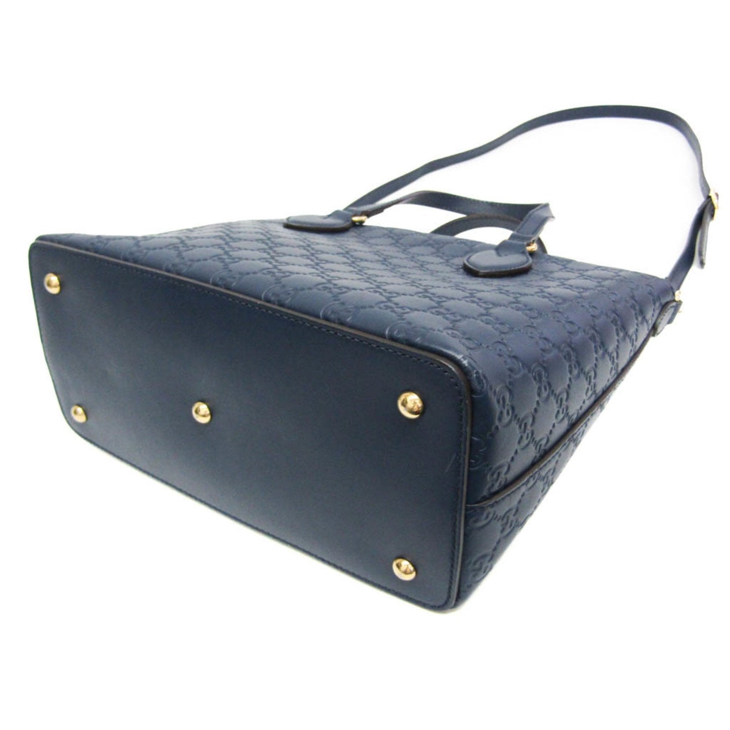 Gucci Guccissima Blue Leather Handbag Shoulder Bag