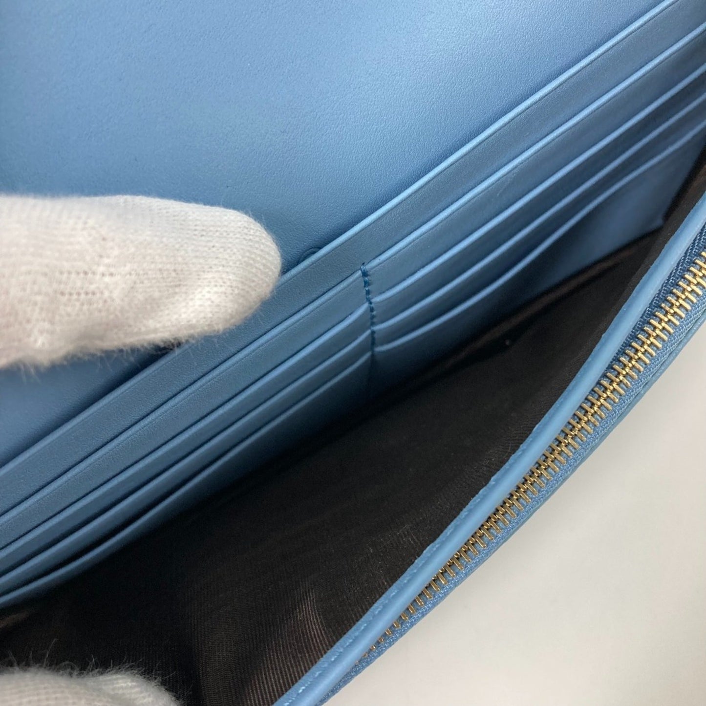 Gucci Blue Leather Shoulder Bag