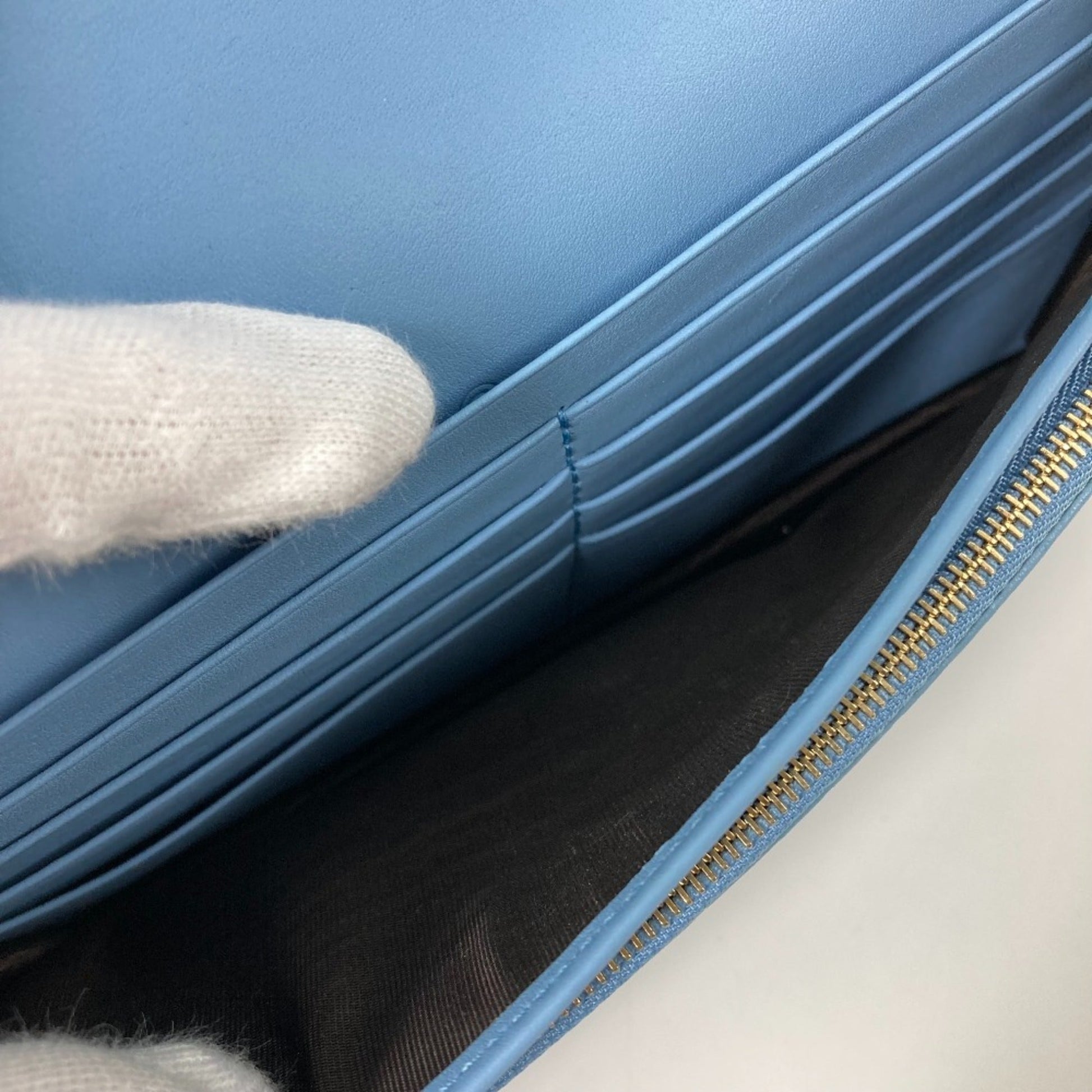 Gucci Blue Leather Shoulder Bag