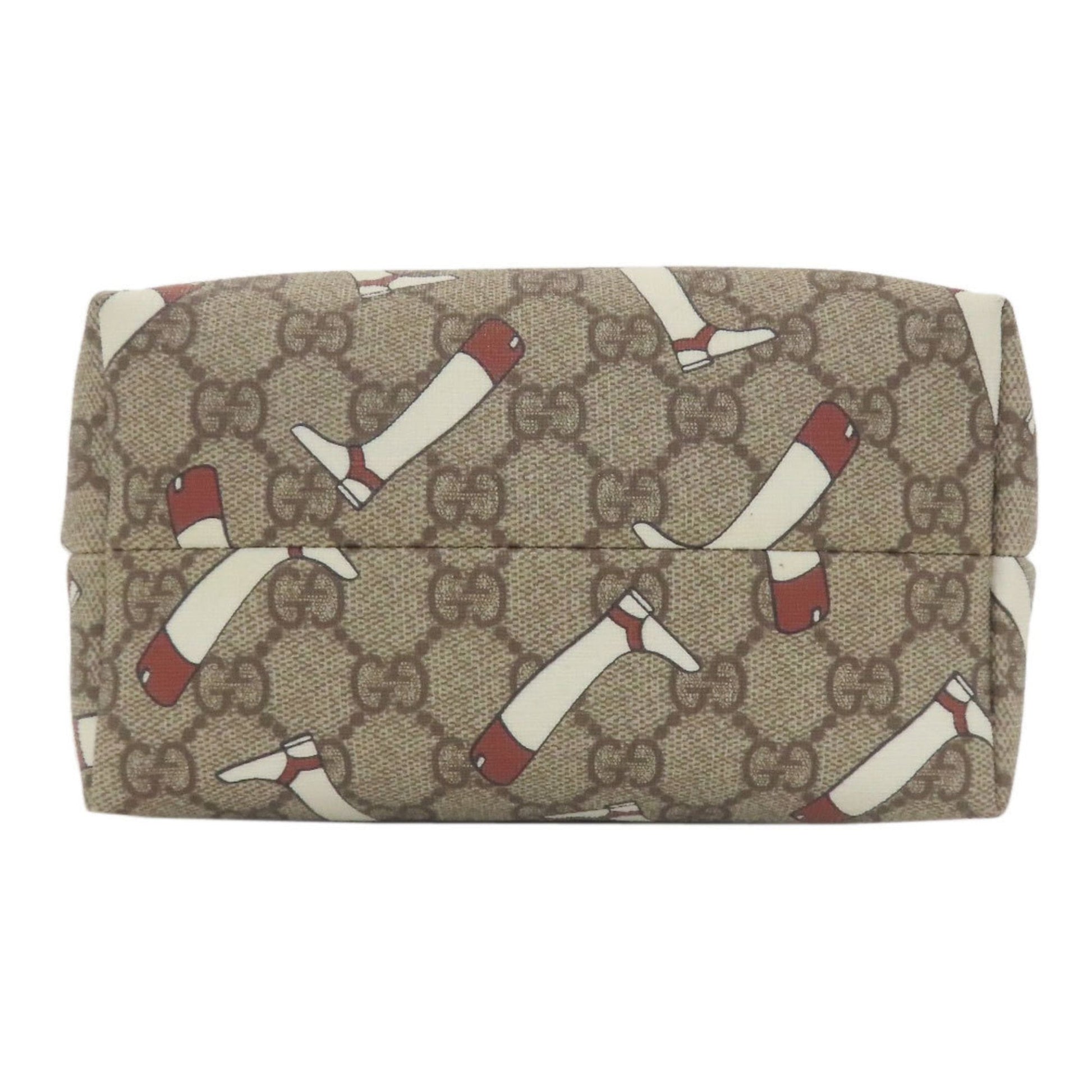 Gucci Brown White Pvc Handbag