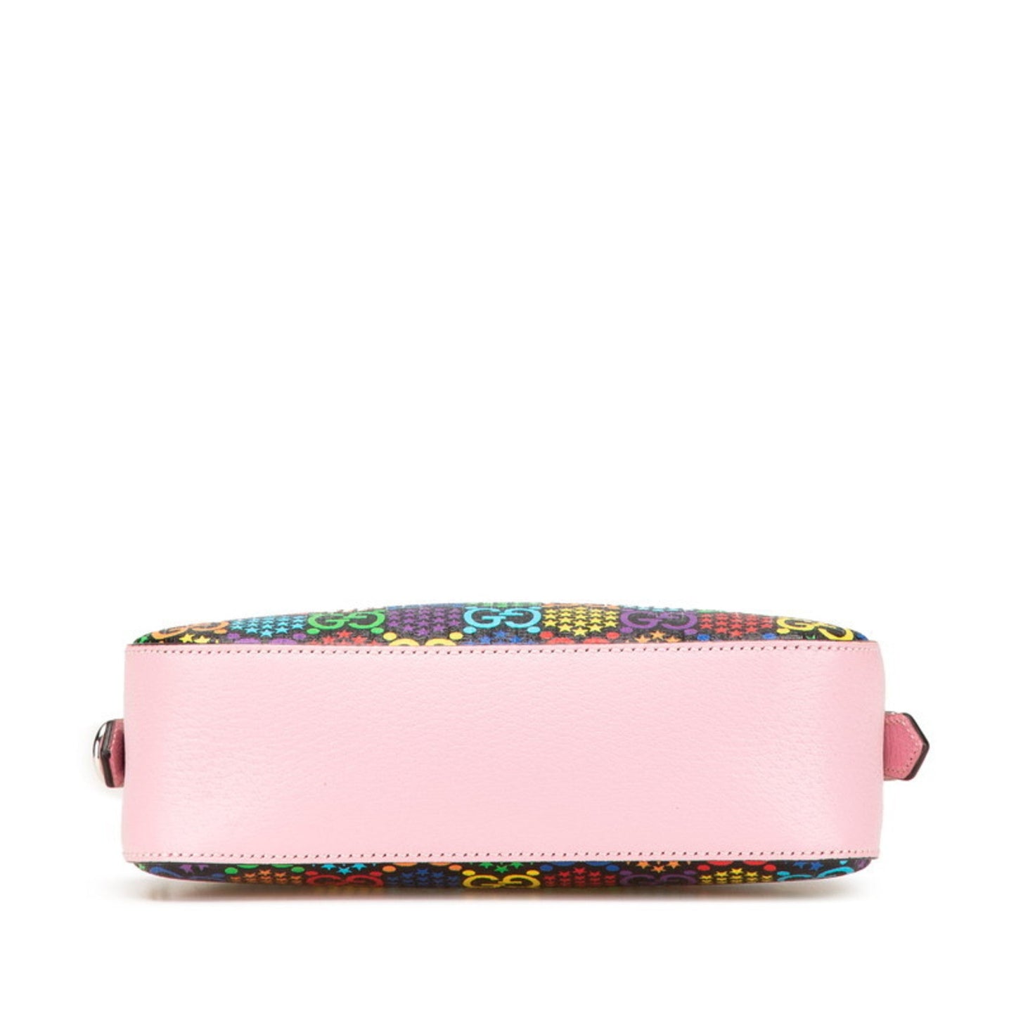 Gucci Black Multi-Color Pink Pvc Leather Shoulder Bag