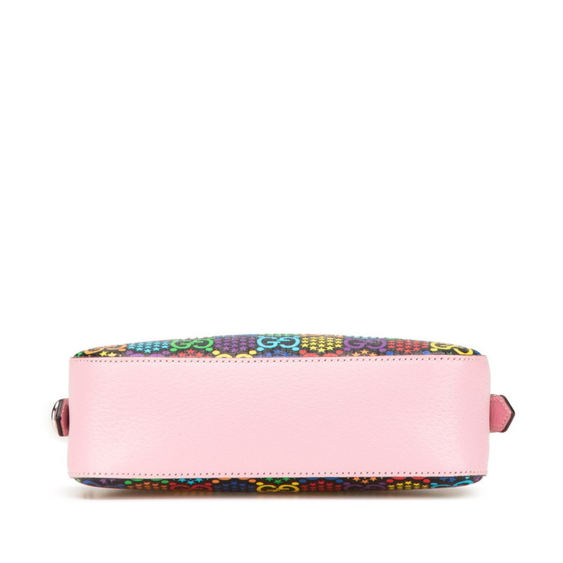 Gucci Black Multi-Color Pink Pvc Leather Shoulder Bag