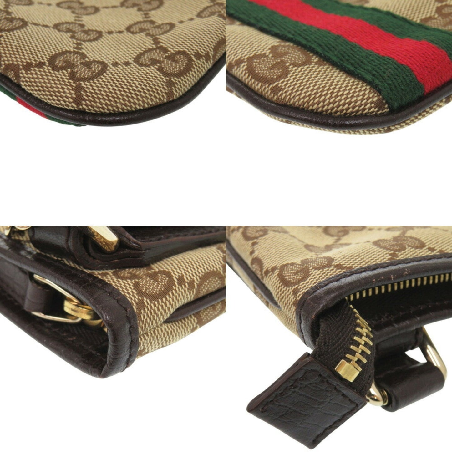 Gucci Beige Gg Canvas Shoulder Bag