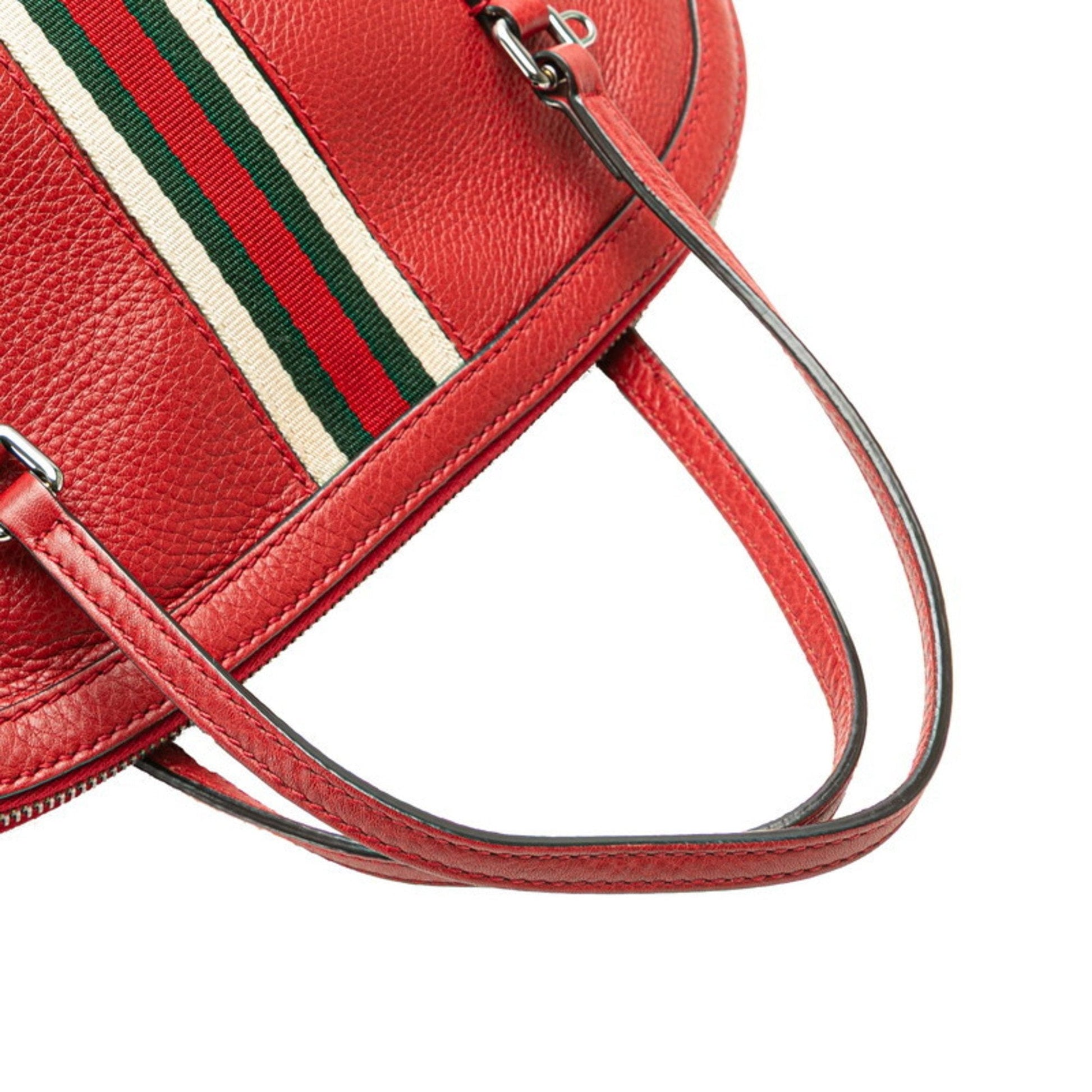 Gucci Red Color Leather Handbag Shoulder Bag
