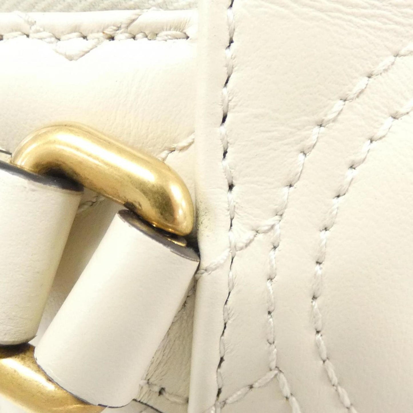 Gucci Off-White Leather Backpack