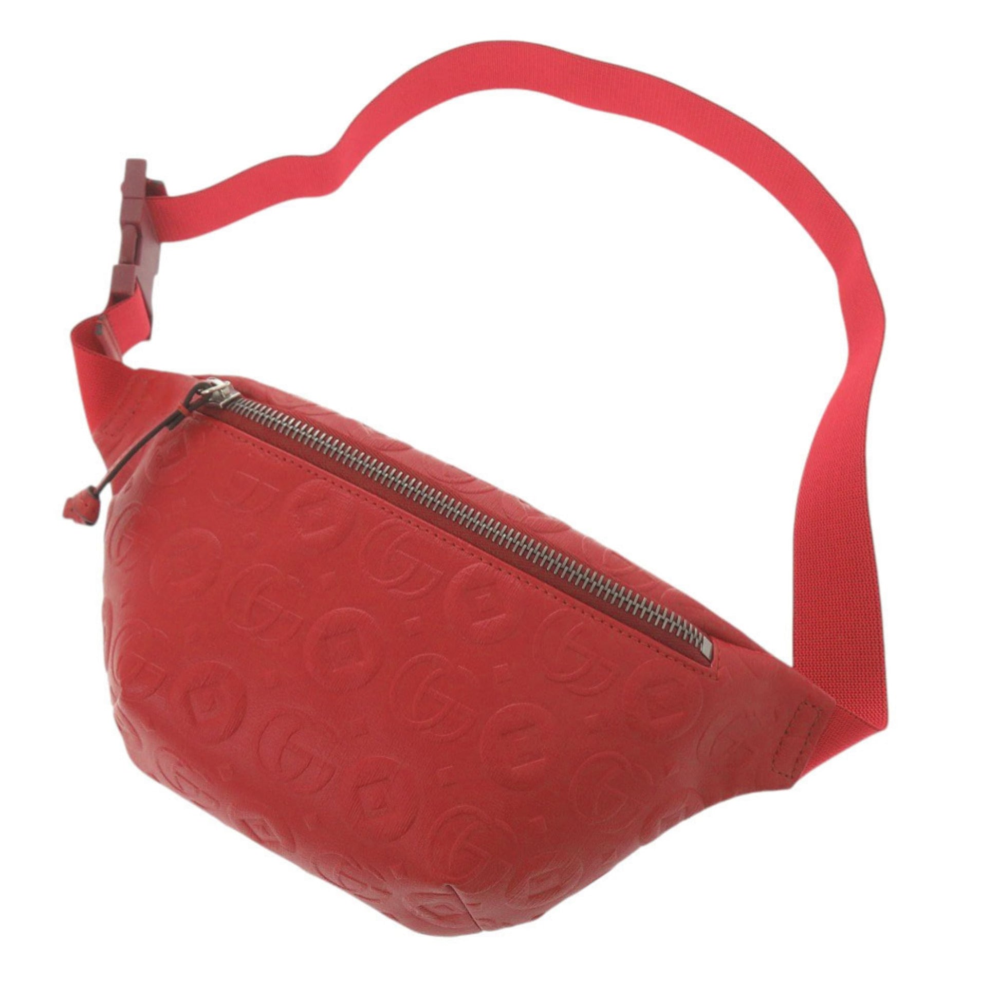 Gucci Red Color Leather Sling Bag