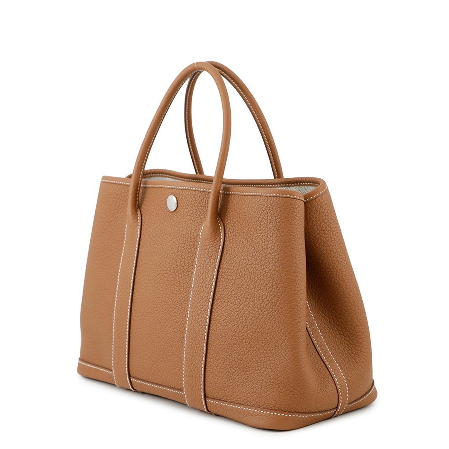 Hermes Negonda Tote Bag Leather Gold