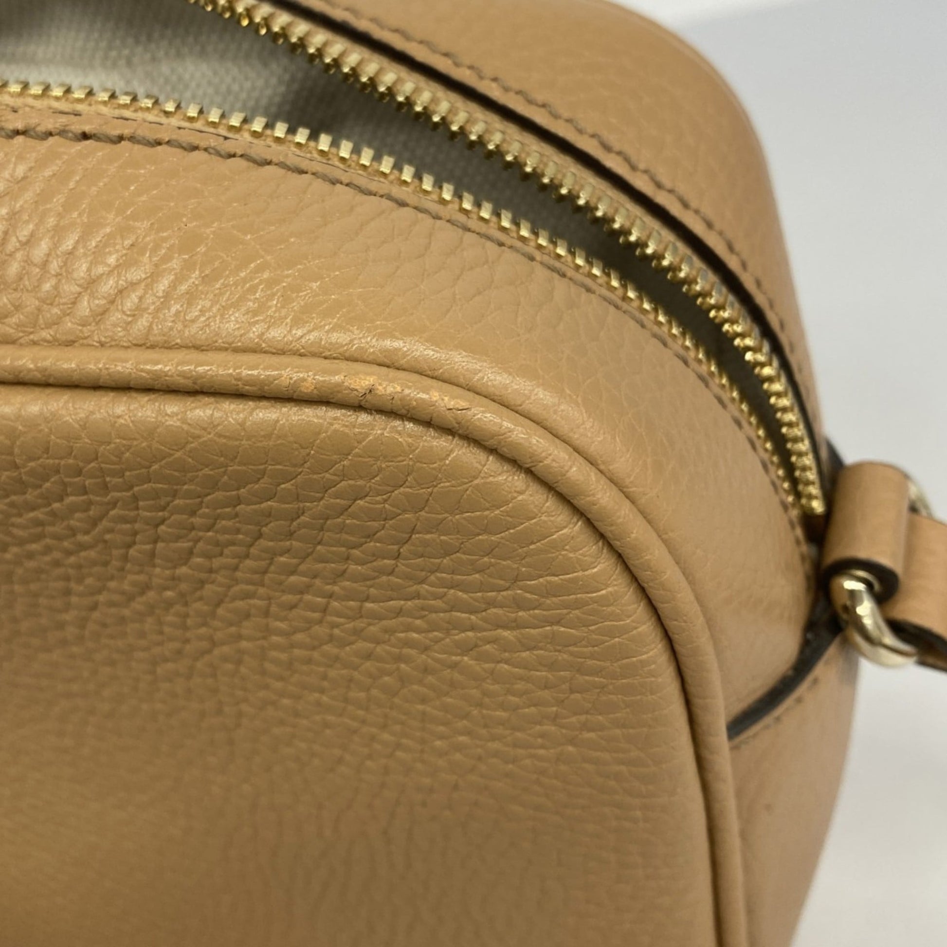 Gucci Beige Leather Shoulder Bag