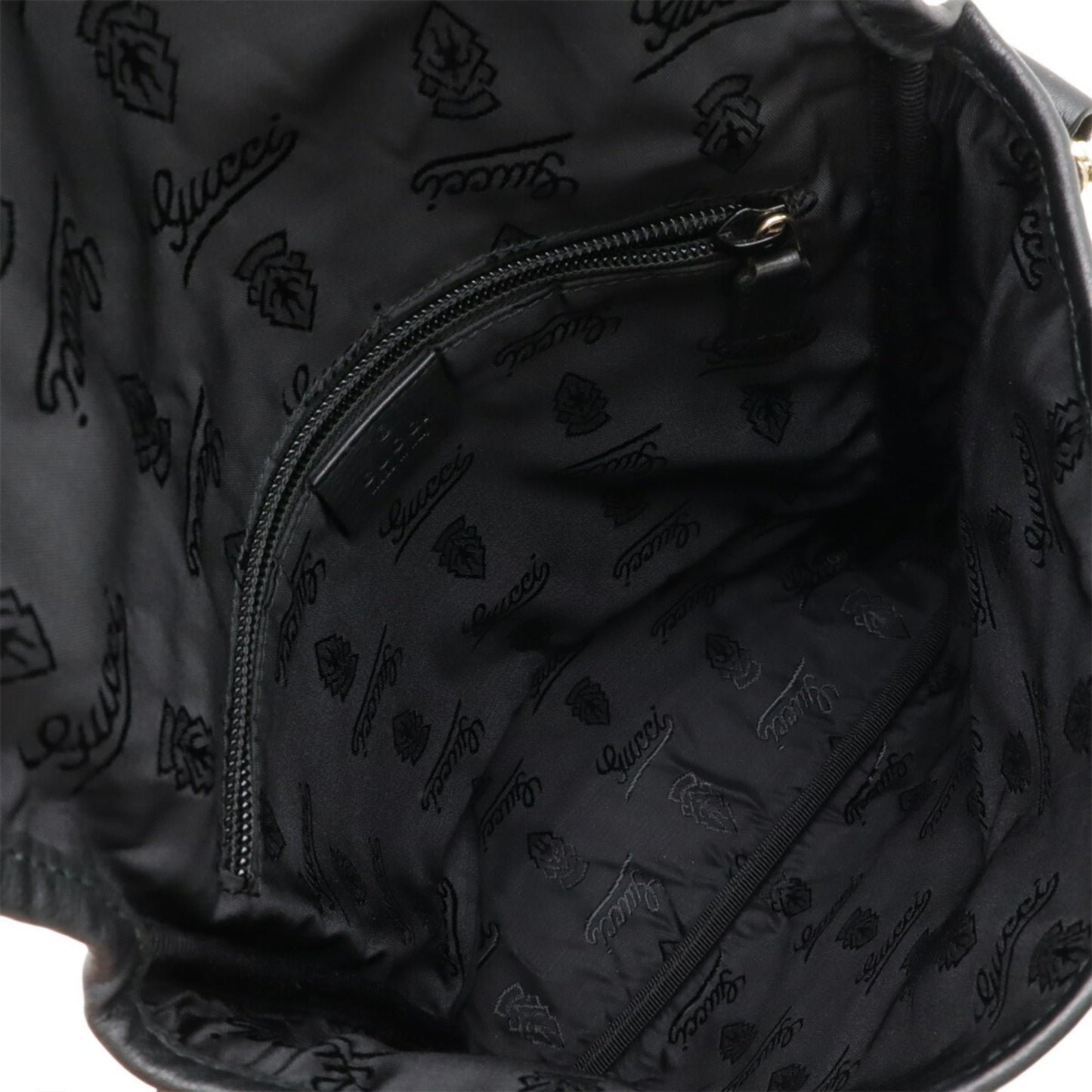 Gucci Black Leather Shoulder Bag