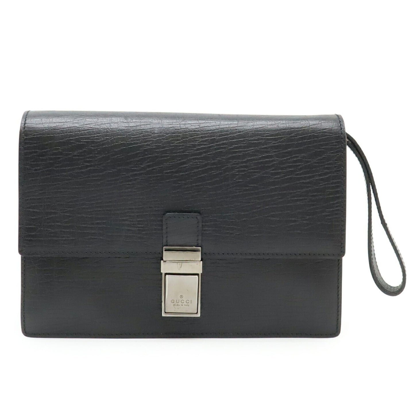 Gucci Black Leather Clutch Bag