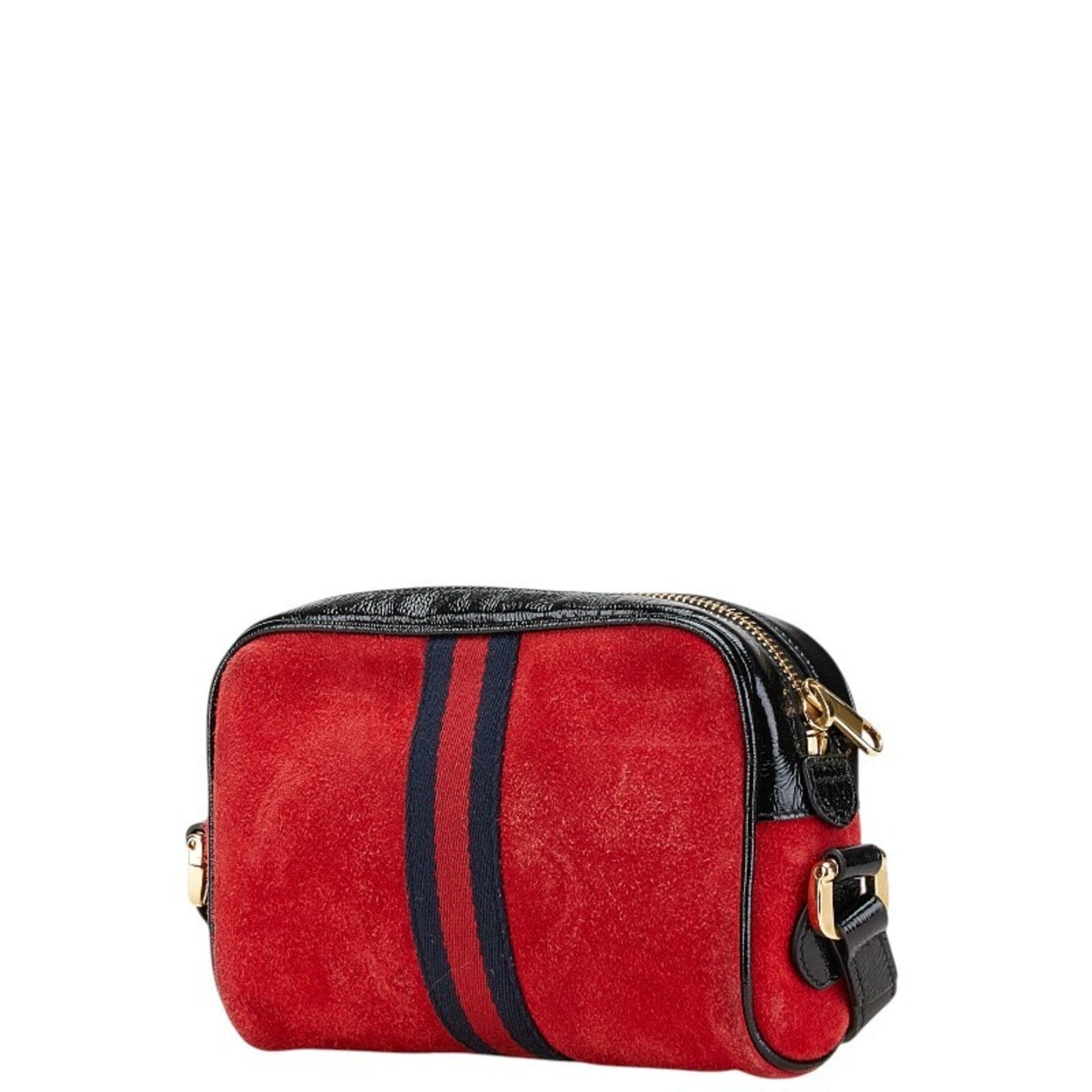 Gucci Multi-Color Red Color Suede Leather Shoulder Bag