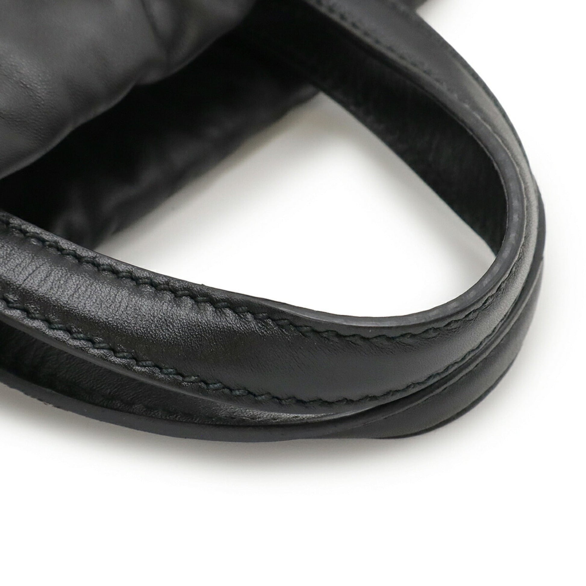 Gucci Black Green Red Color Leather Backpack