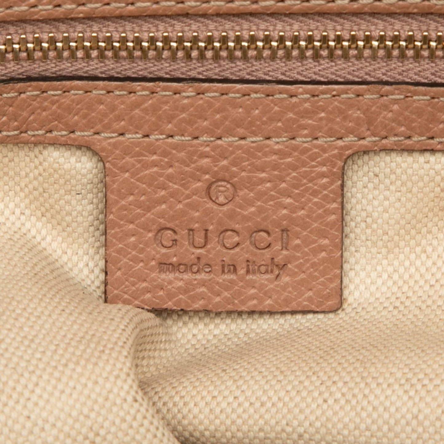 Gucci Gg Canvas Beige Brown Gg Canvas Leather Handbag Tote Bag