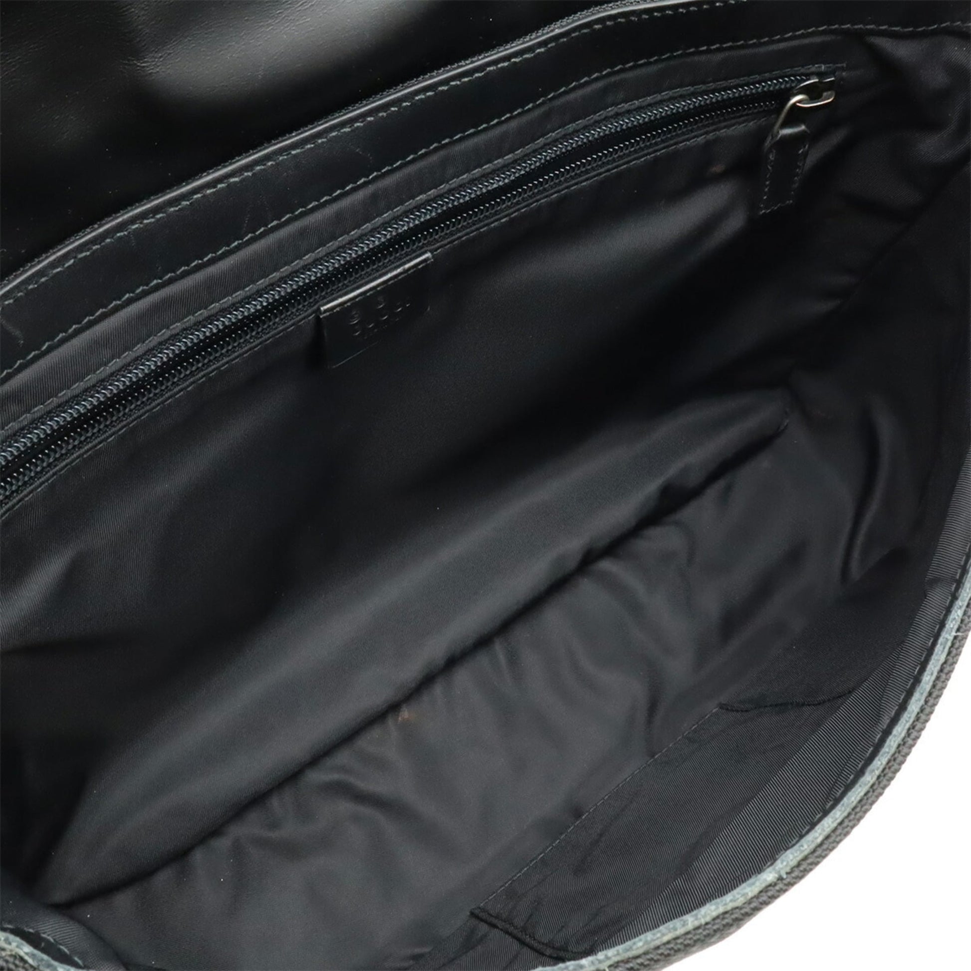 Gucci Sherry Line Black Green Red Color Nylon Canvas Shoulder Bag