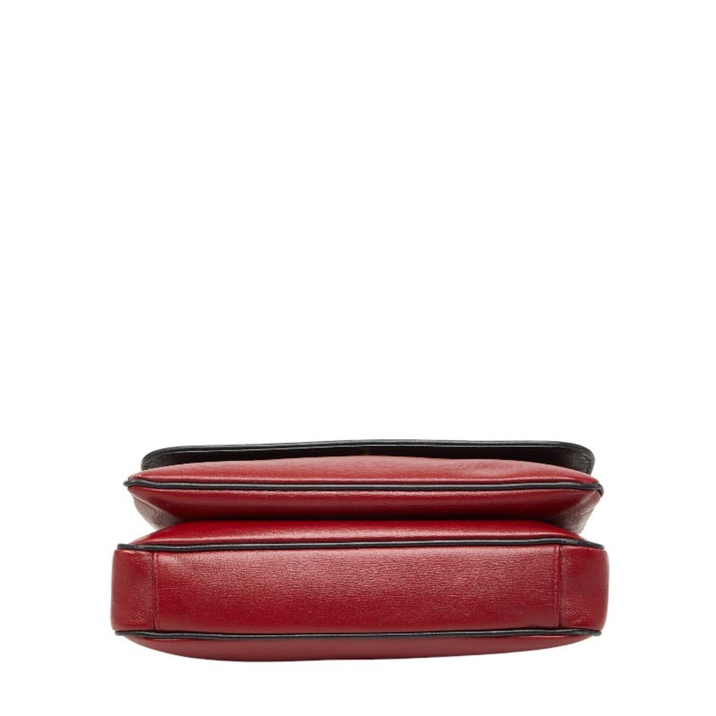 Gucci Black Red Color Leather Shoulder Bag