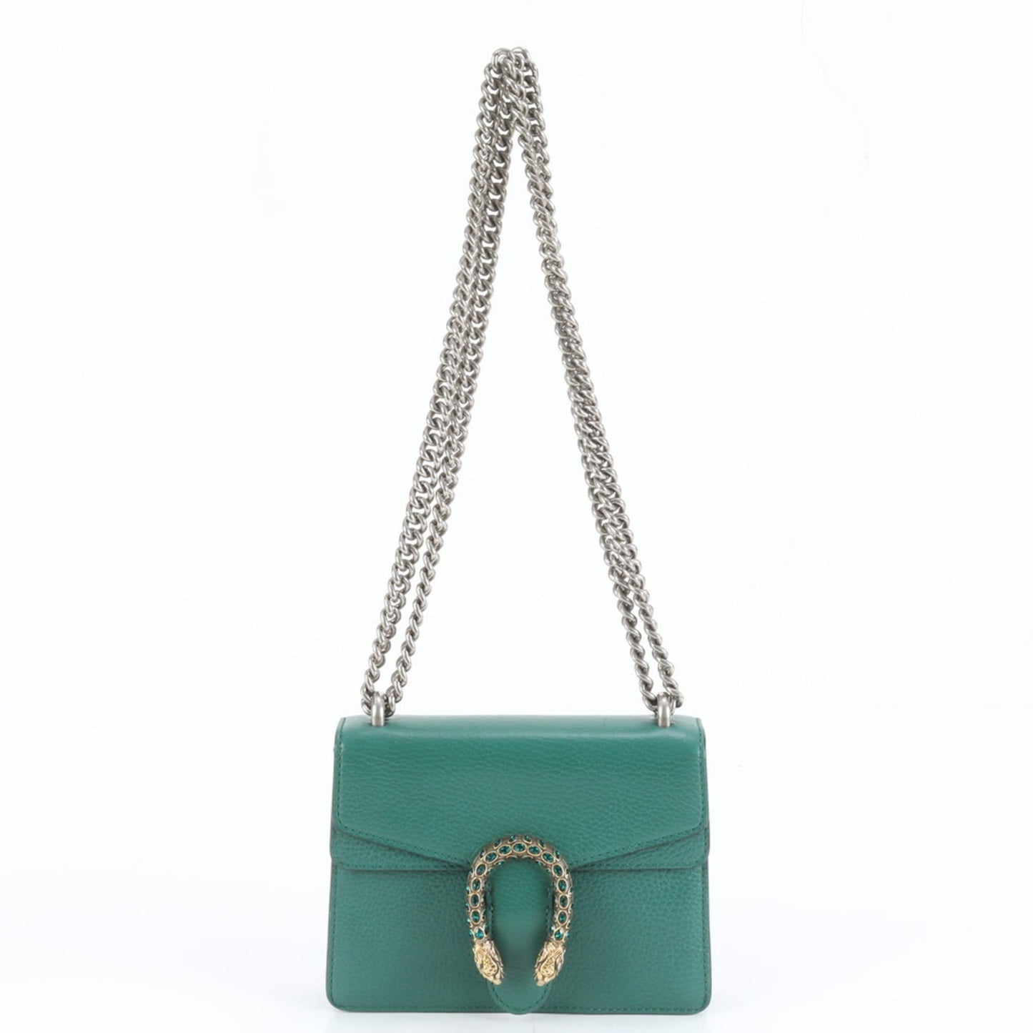 Gucci Green Leather Shoulder Bag