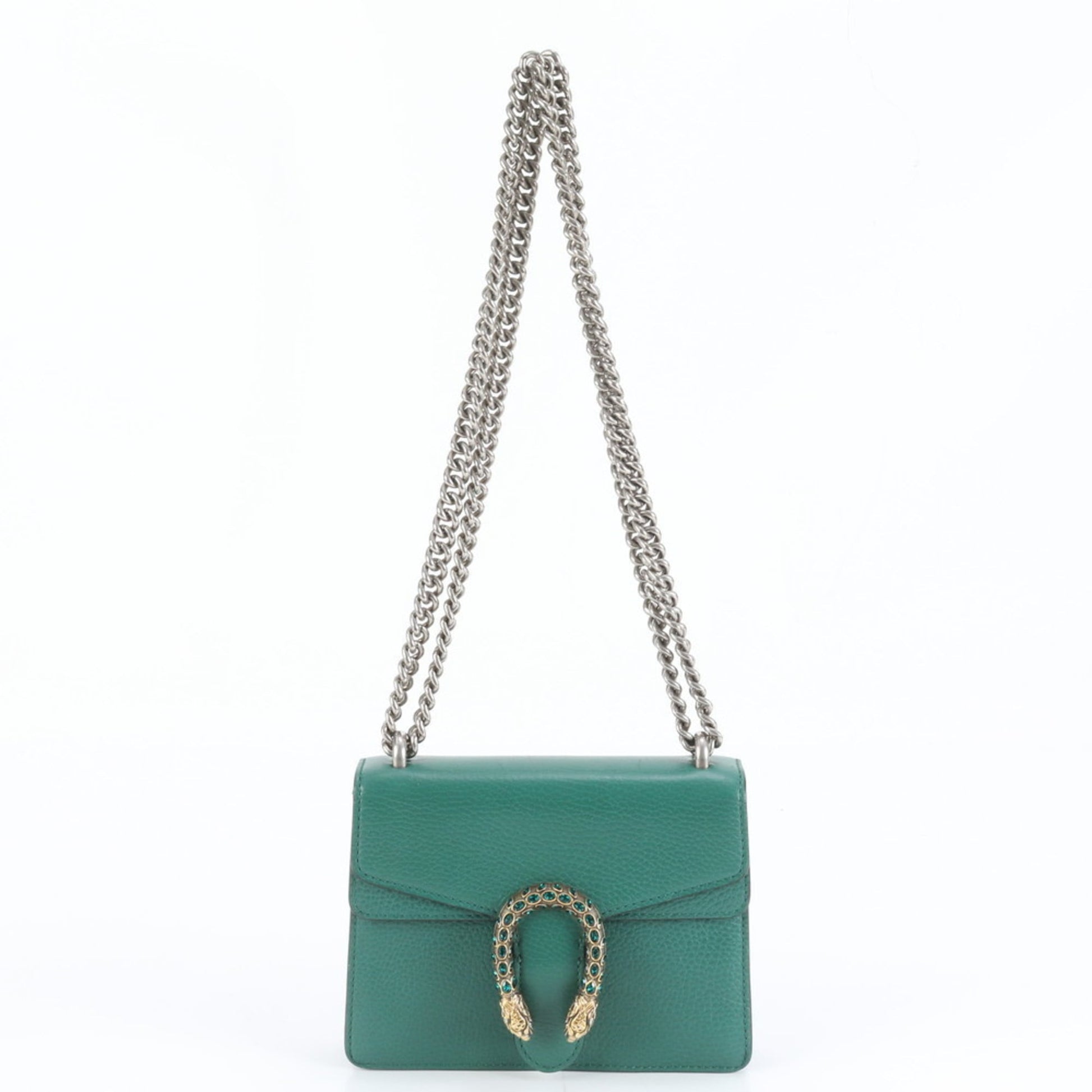 Gucci Green Leather Shoulder Bag