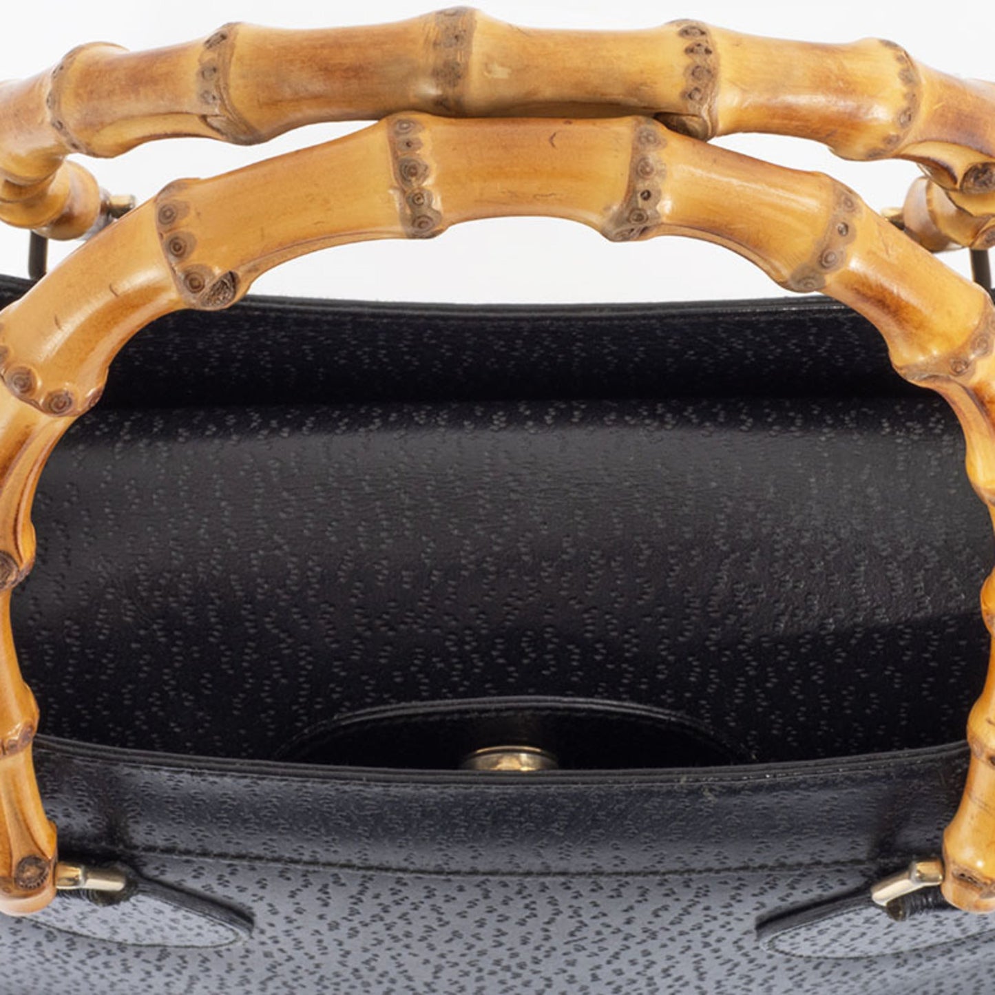 Gucci Black Leather Tote Bag