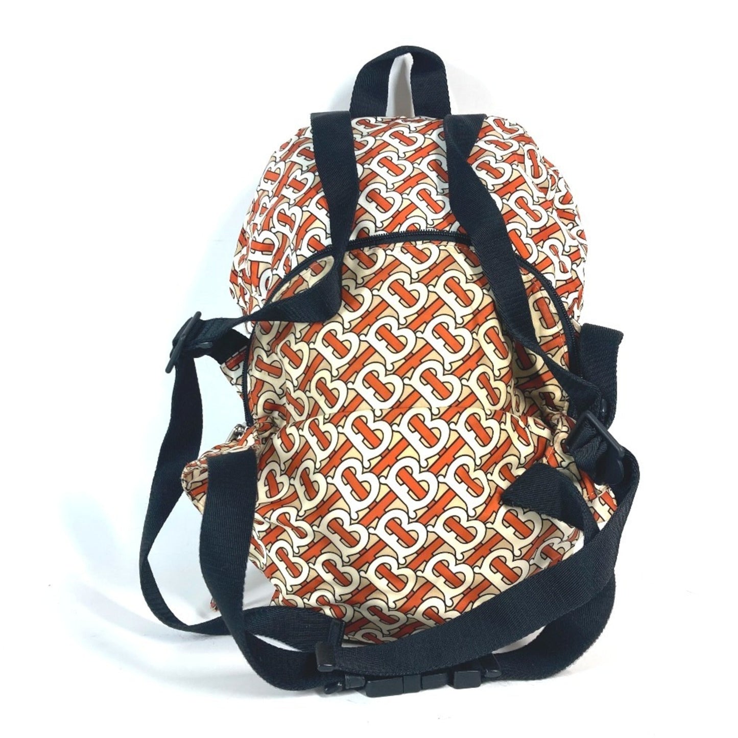 Burberry Fanny Pack Sling Bag Nylon White Orange Crossbody Bag