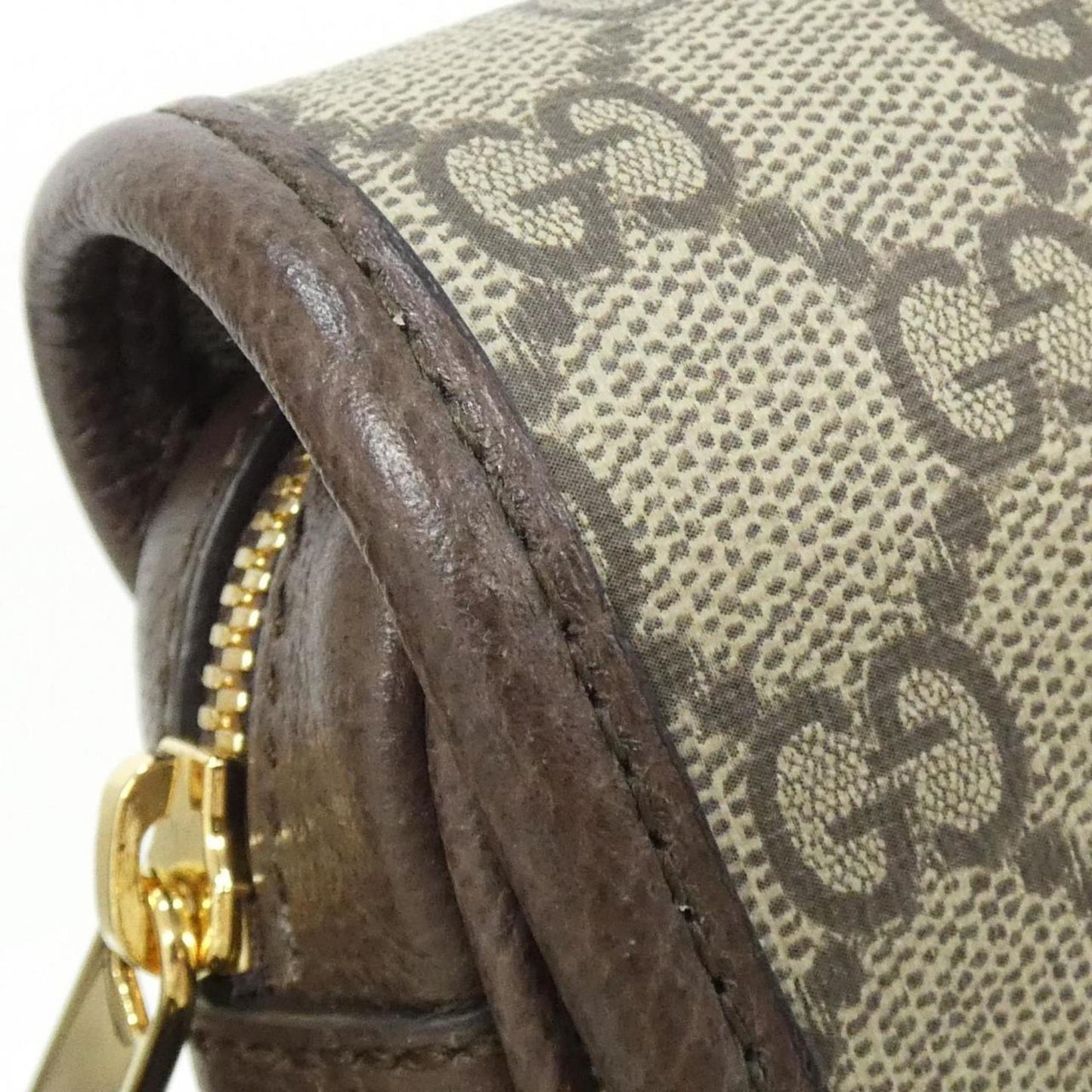 Gucci Beige Brown Gg Supreme Canvas Shoulder Bag