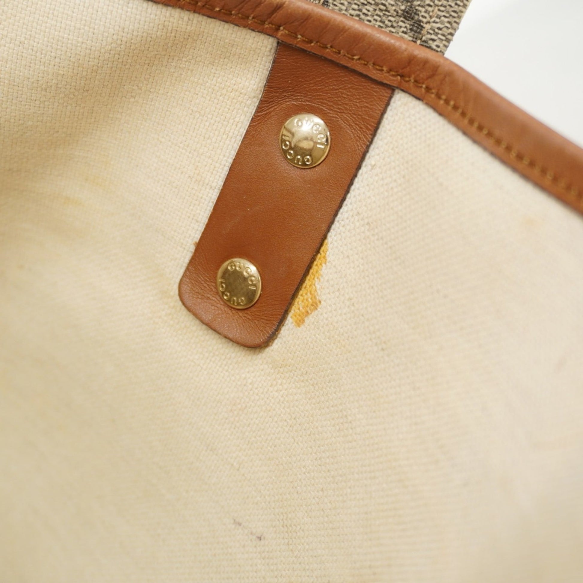 Gucci Brown Pvc Tote Bag