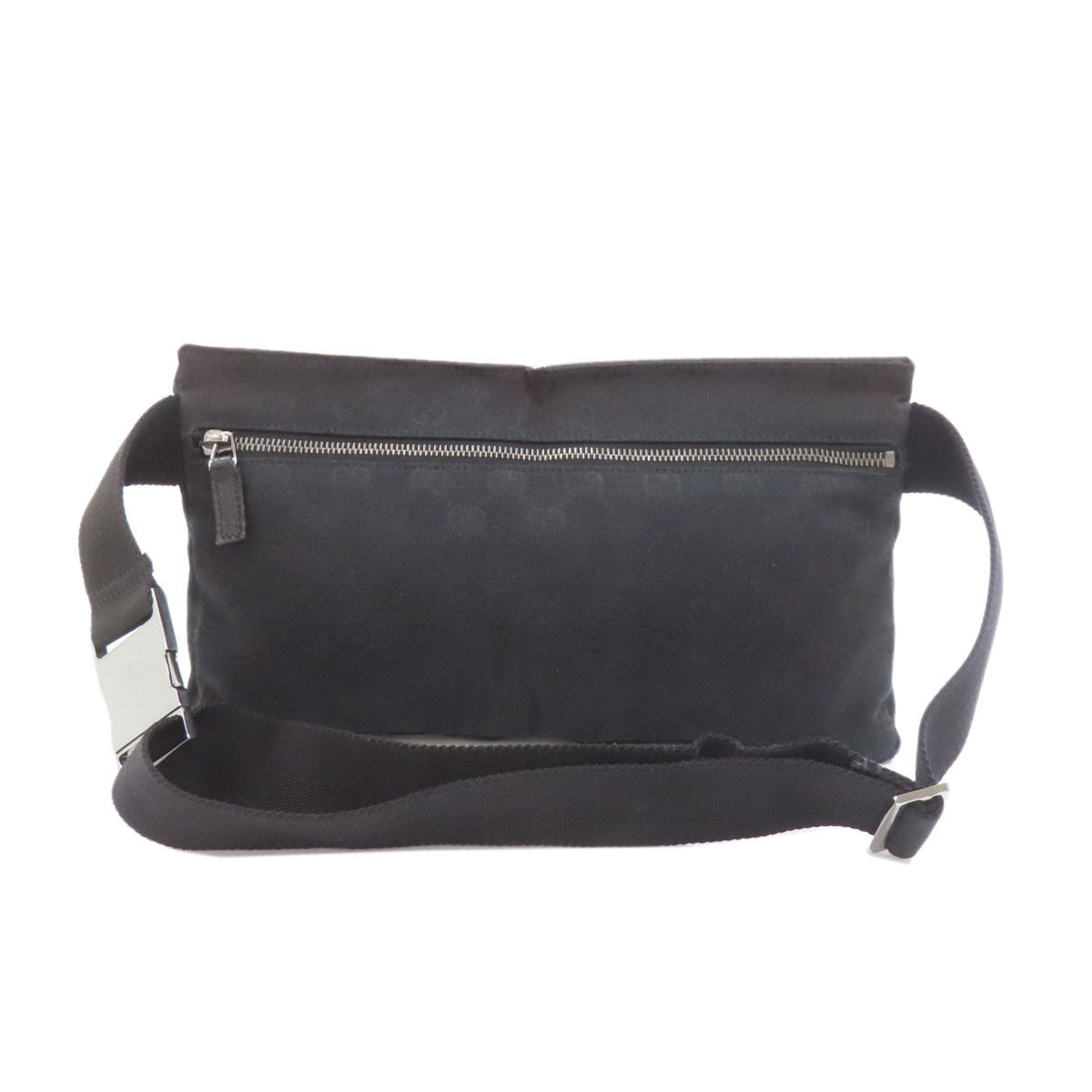 Gucci Black Canvas Fanny Pack Sling Bag