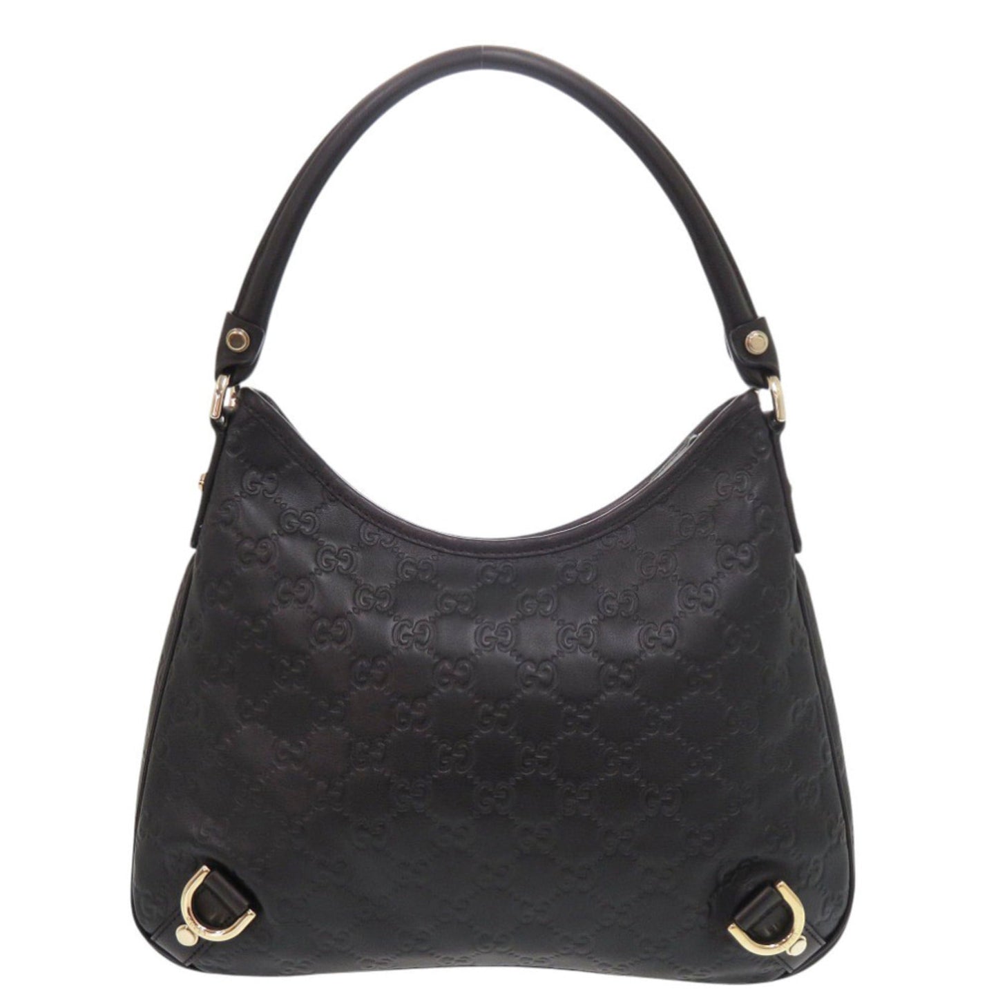 Gucci Black Leather Handbag Shoulder Bag